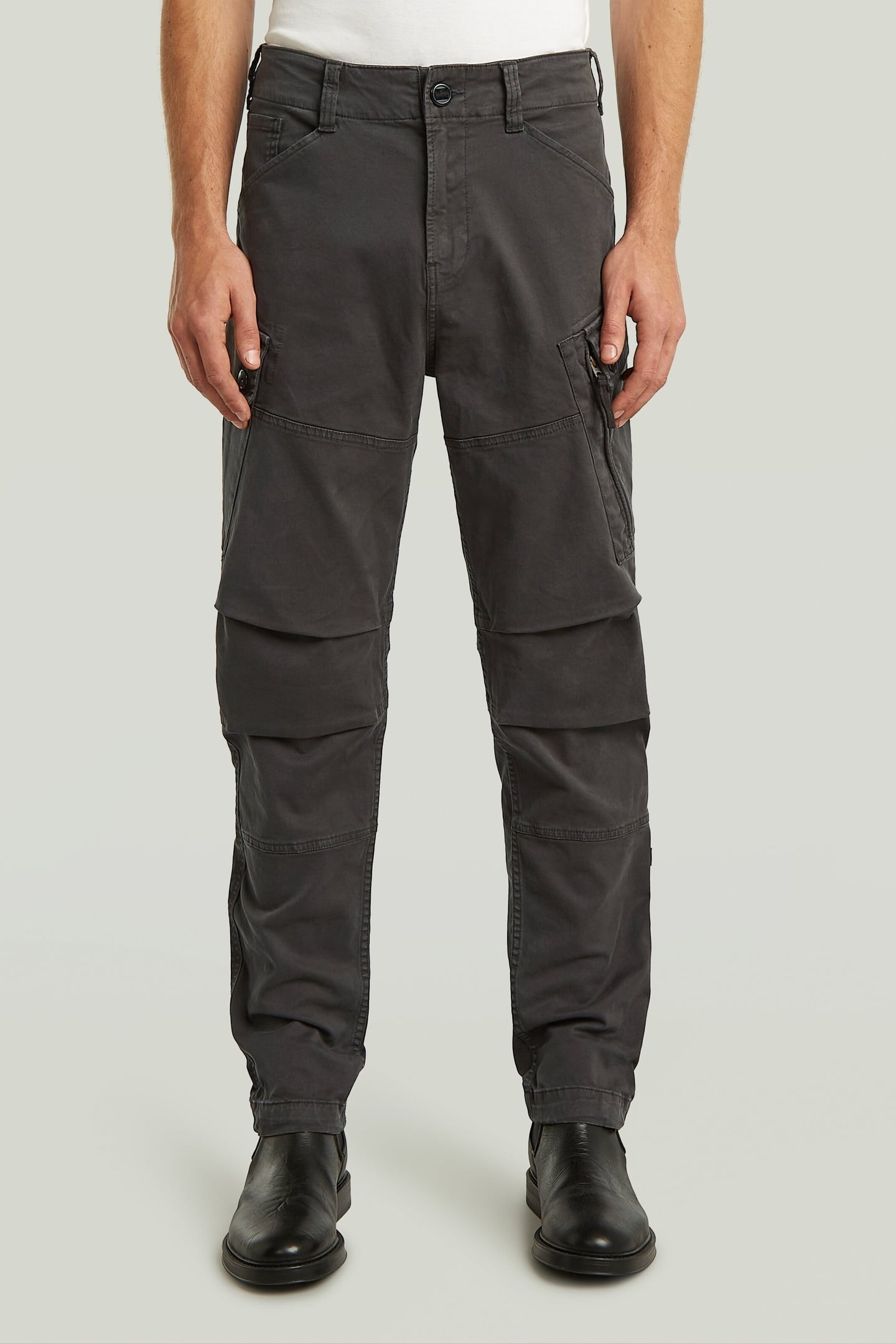 ROXIC ZIP STRAIGHT TAPERED PANTS RAVEN GD 2