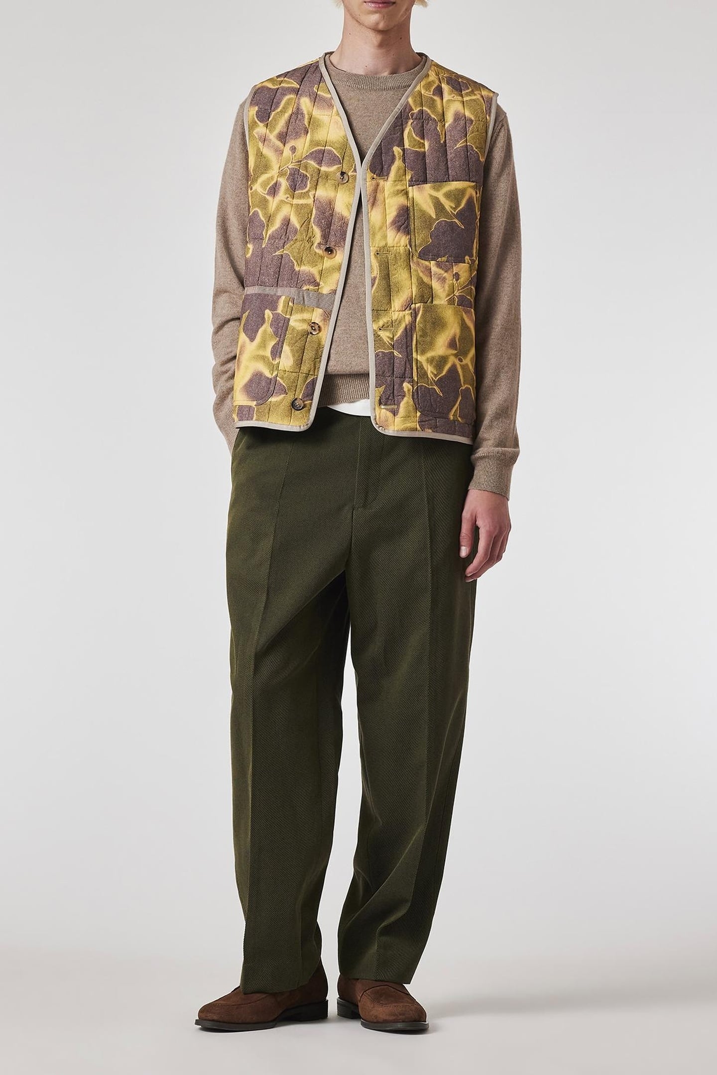 QUILTED GILET YELLOW 2