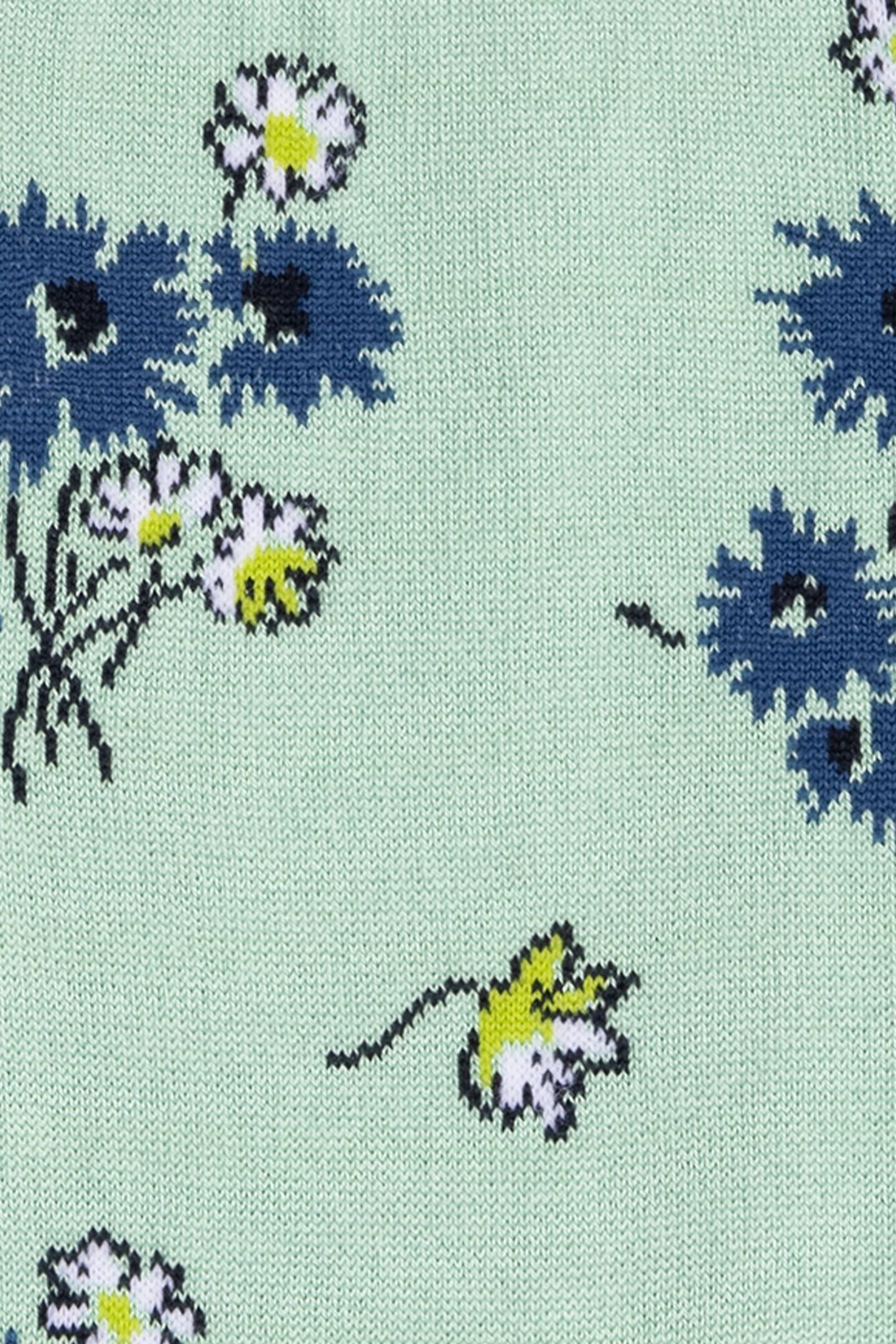 SOCK NARCISSI FLORAL EMERALD GREEN 5