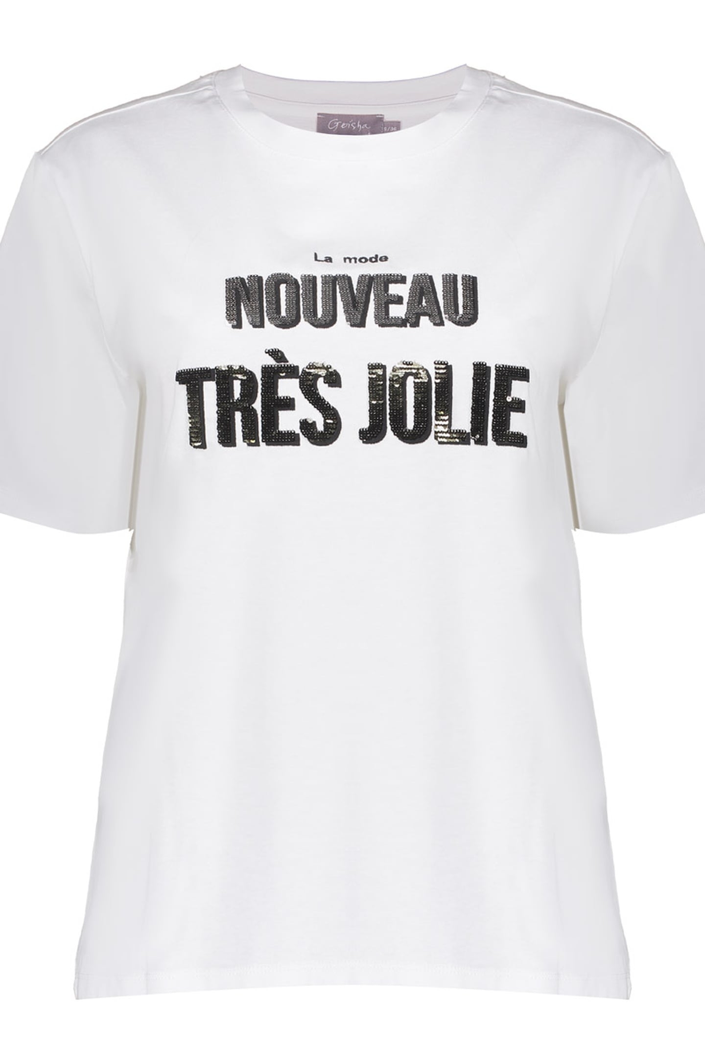 T-SHIRT "NOUVEAU" OFF-WHITE/SAND 1