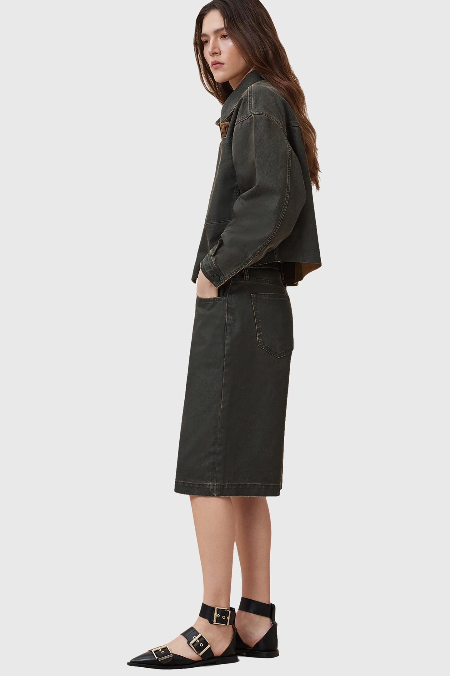 NICKY DENIM SHACKET GOLDEN BLACK 5