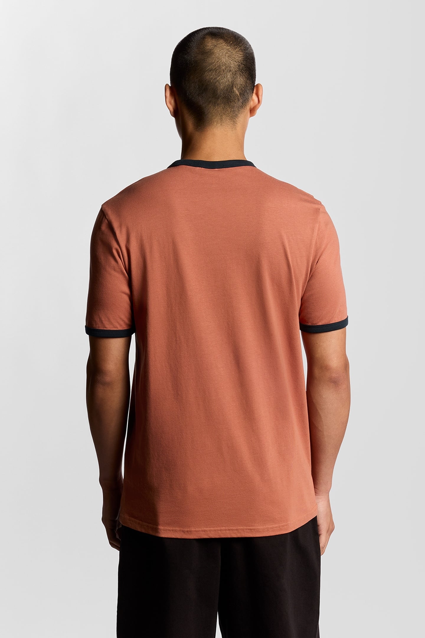 RINGER T-SHIRT BRICK/DARK NAVY 3