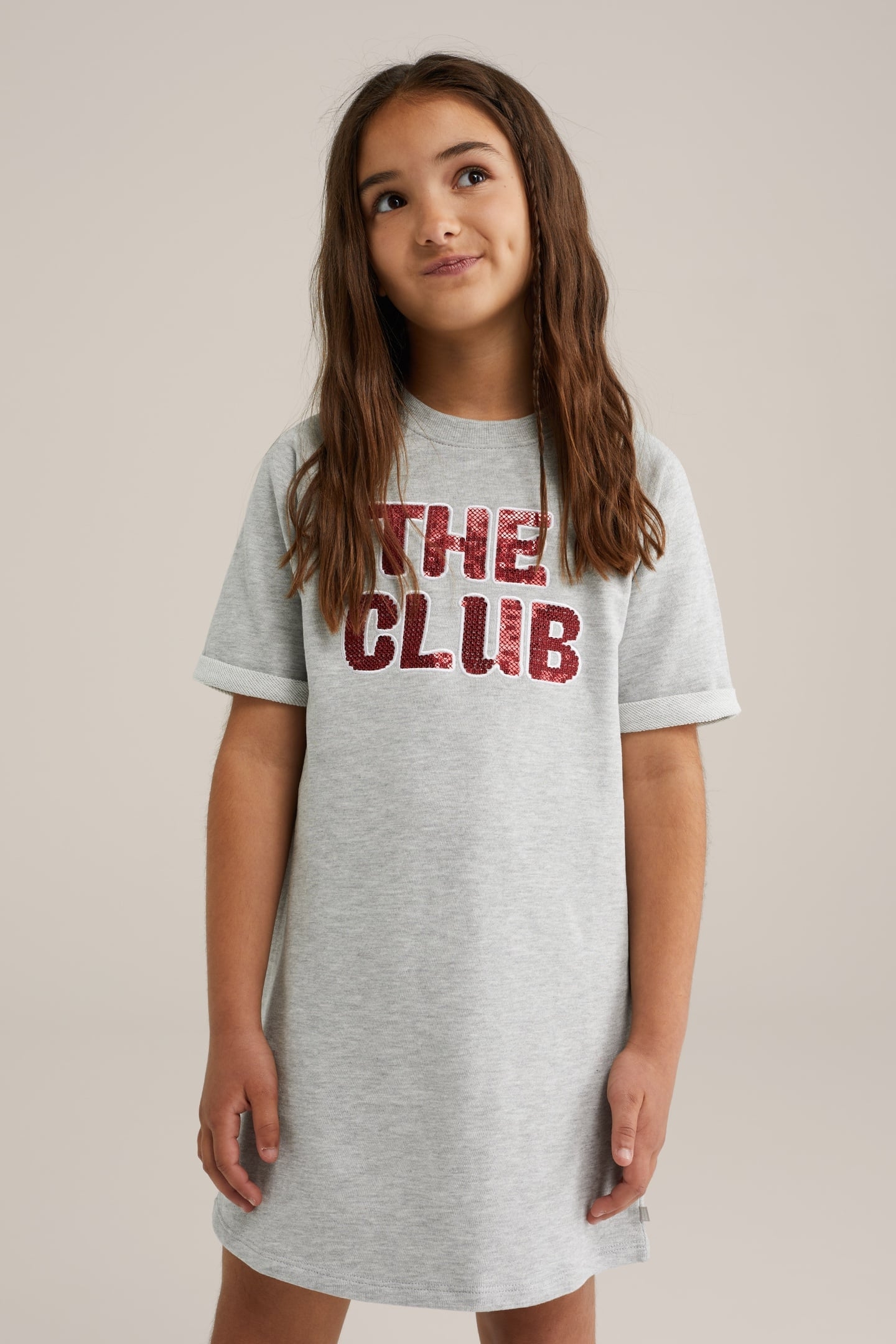 DRESS MID LENGTH GREY 1