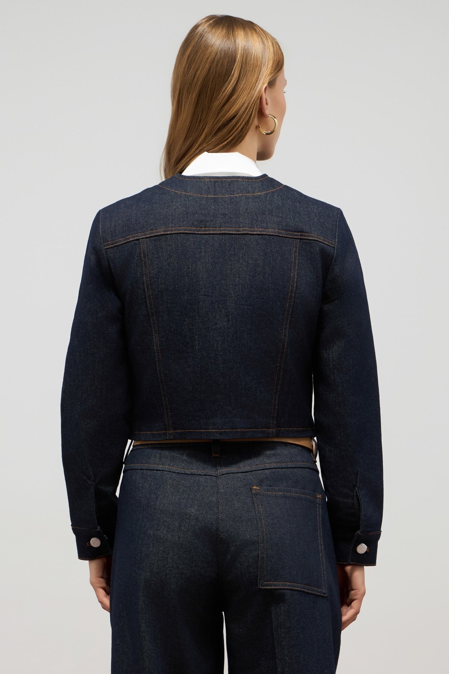 SHORT DENIM JACKET BLUE 2