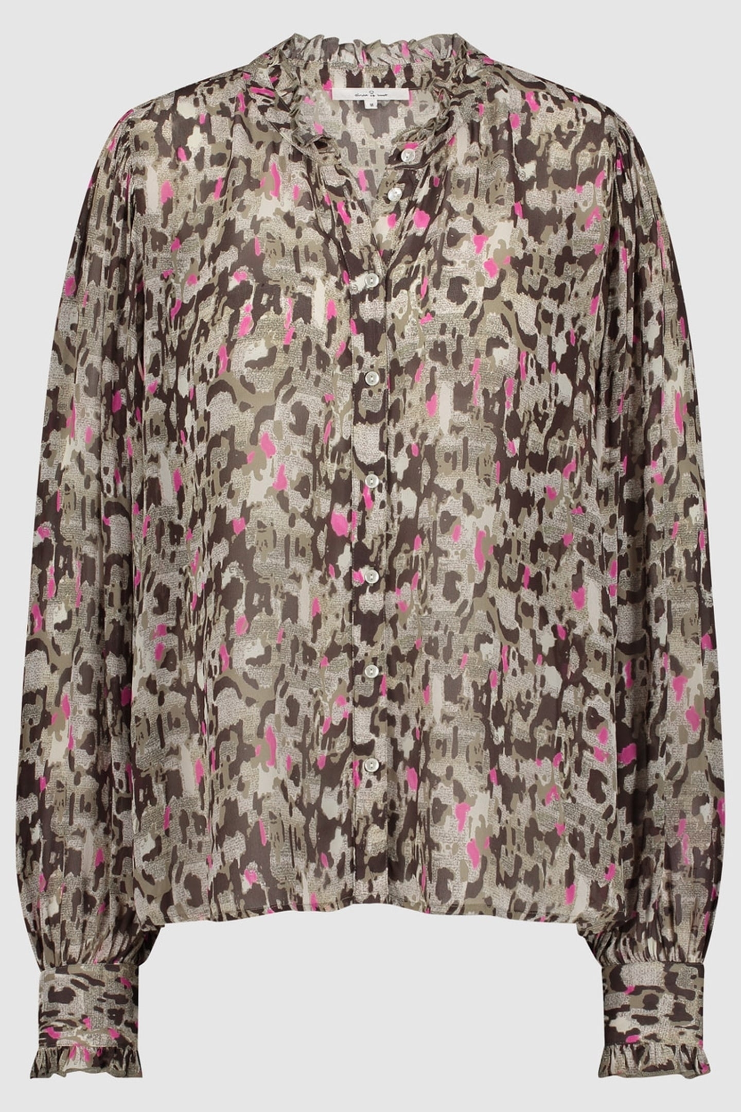 GIRLS PUCK BLOUSE NEON LEO 1