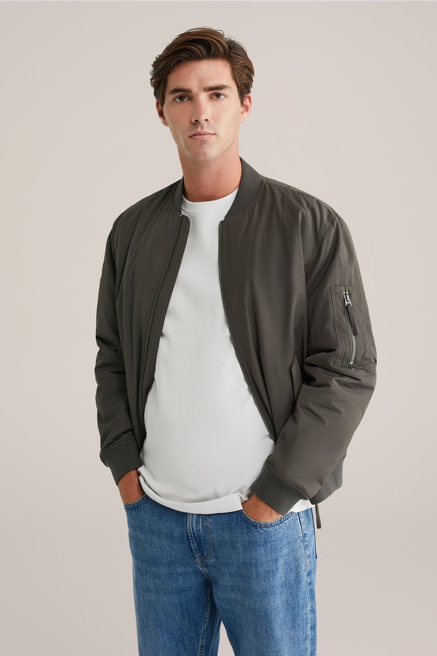 BOMBER GREYISH GREEN 1
