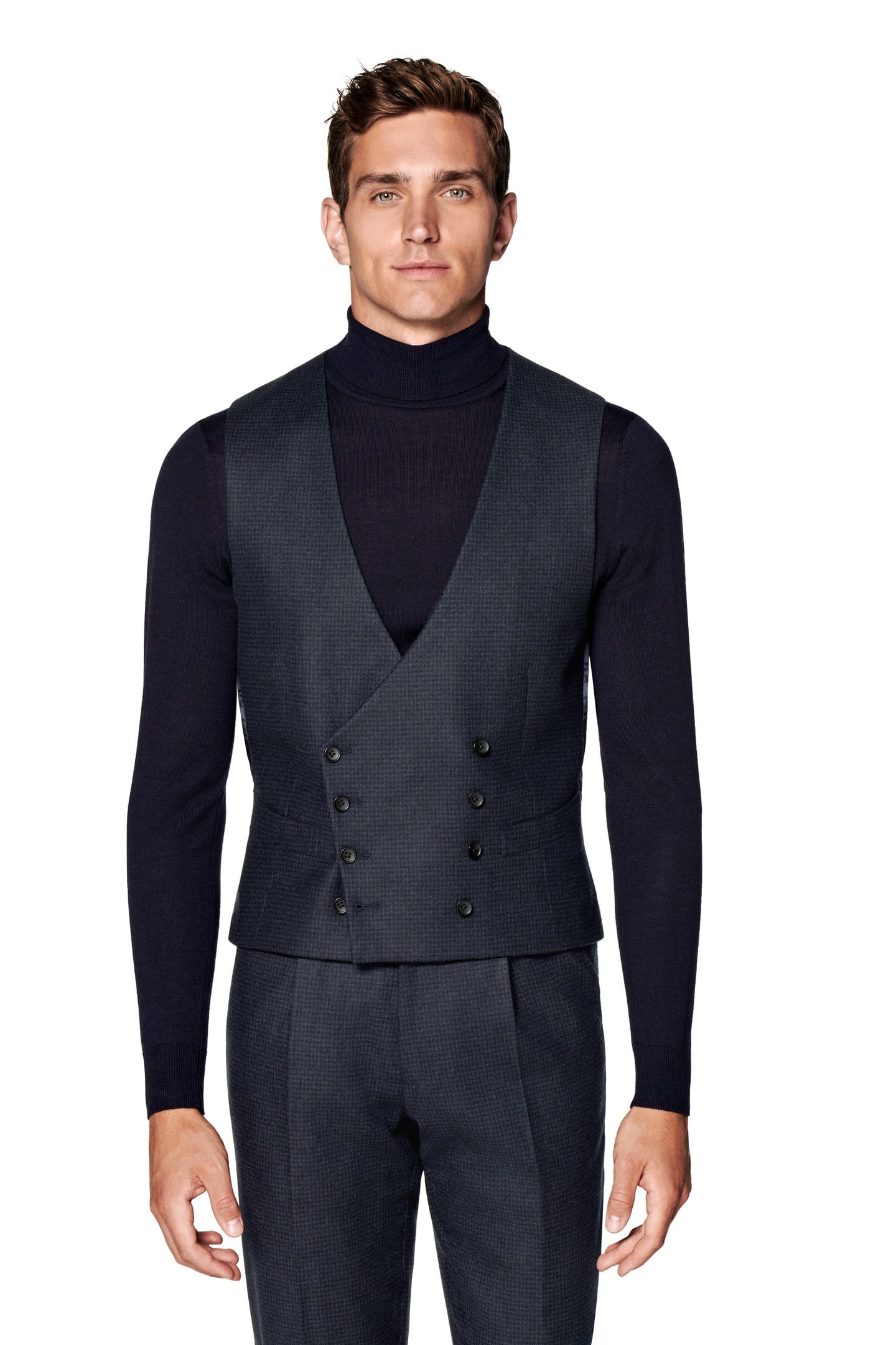 SUIT NAVY WOOL CASHMERE NAVY 3