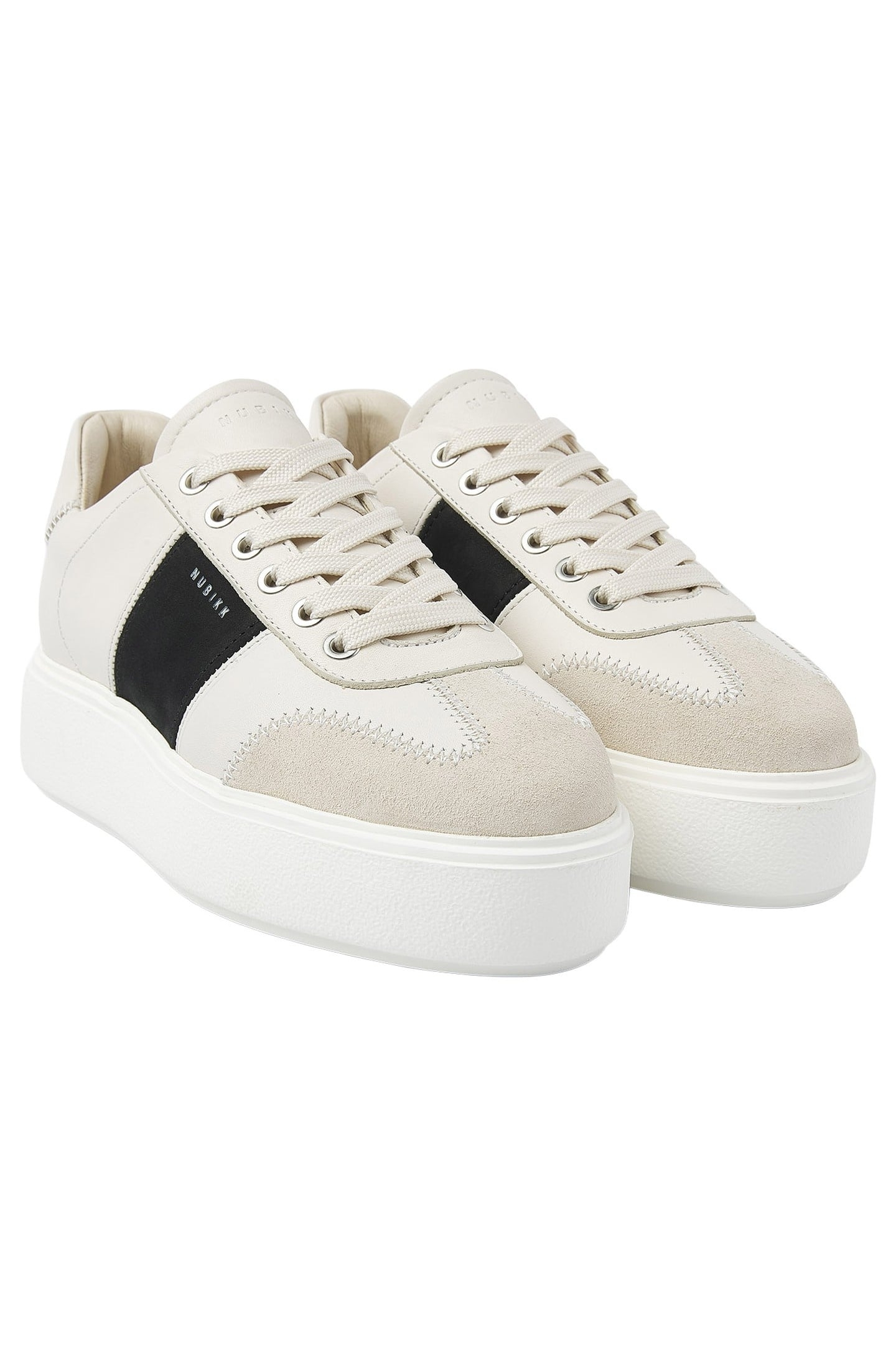 ELISE WING II BEIGE LEATHER - BLACK 2