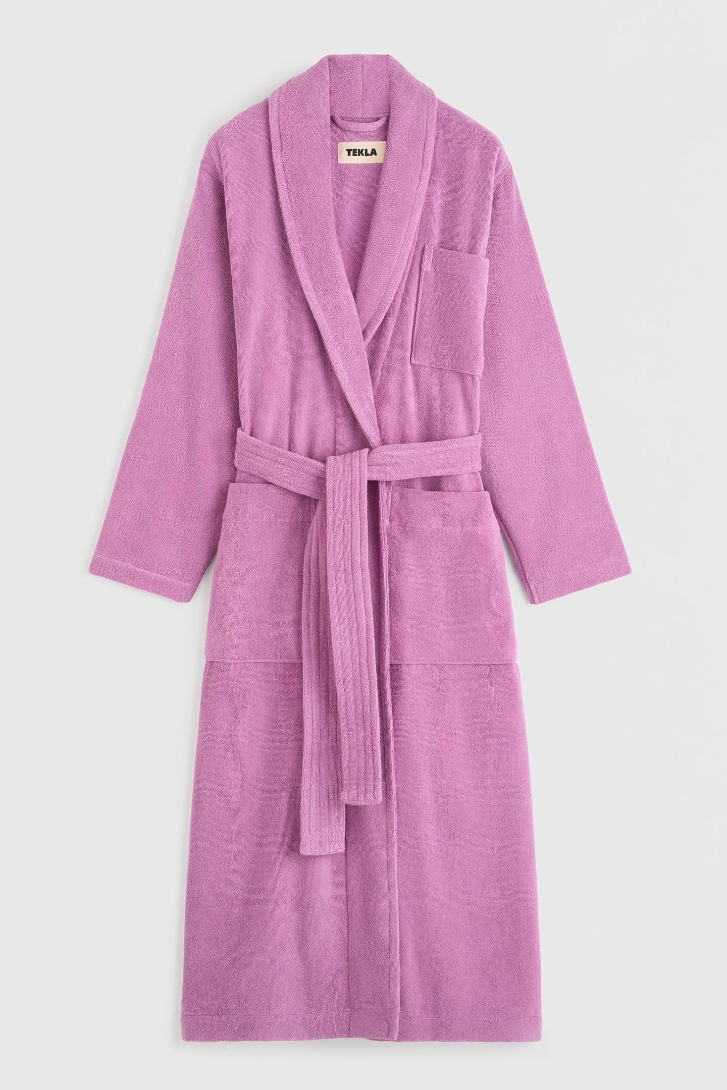 UNISEX CLASSIC BATHROBE MAGENTA 3