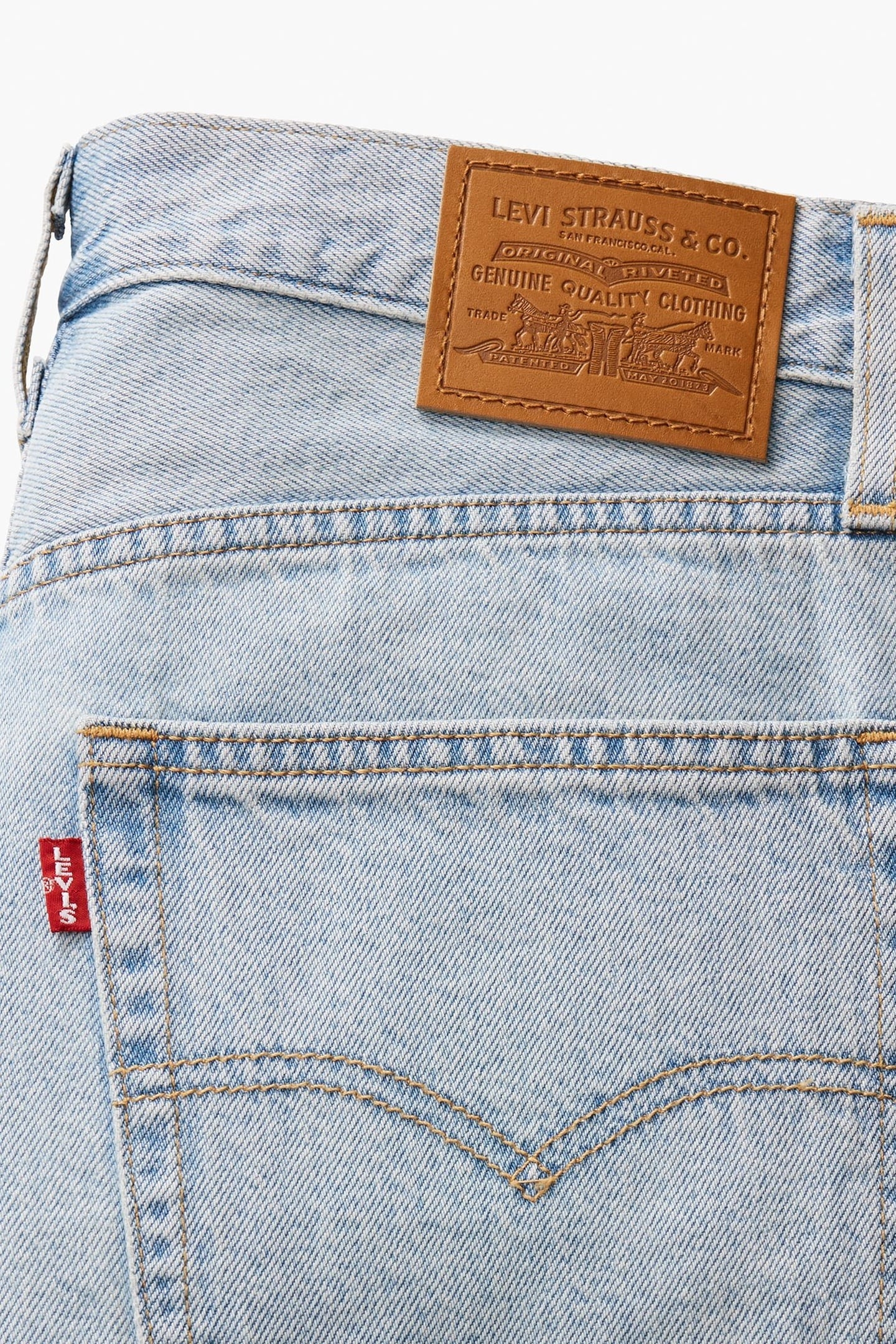 BAGGY DAD JORTS BLUE 8