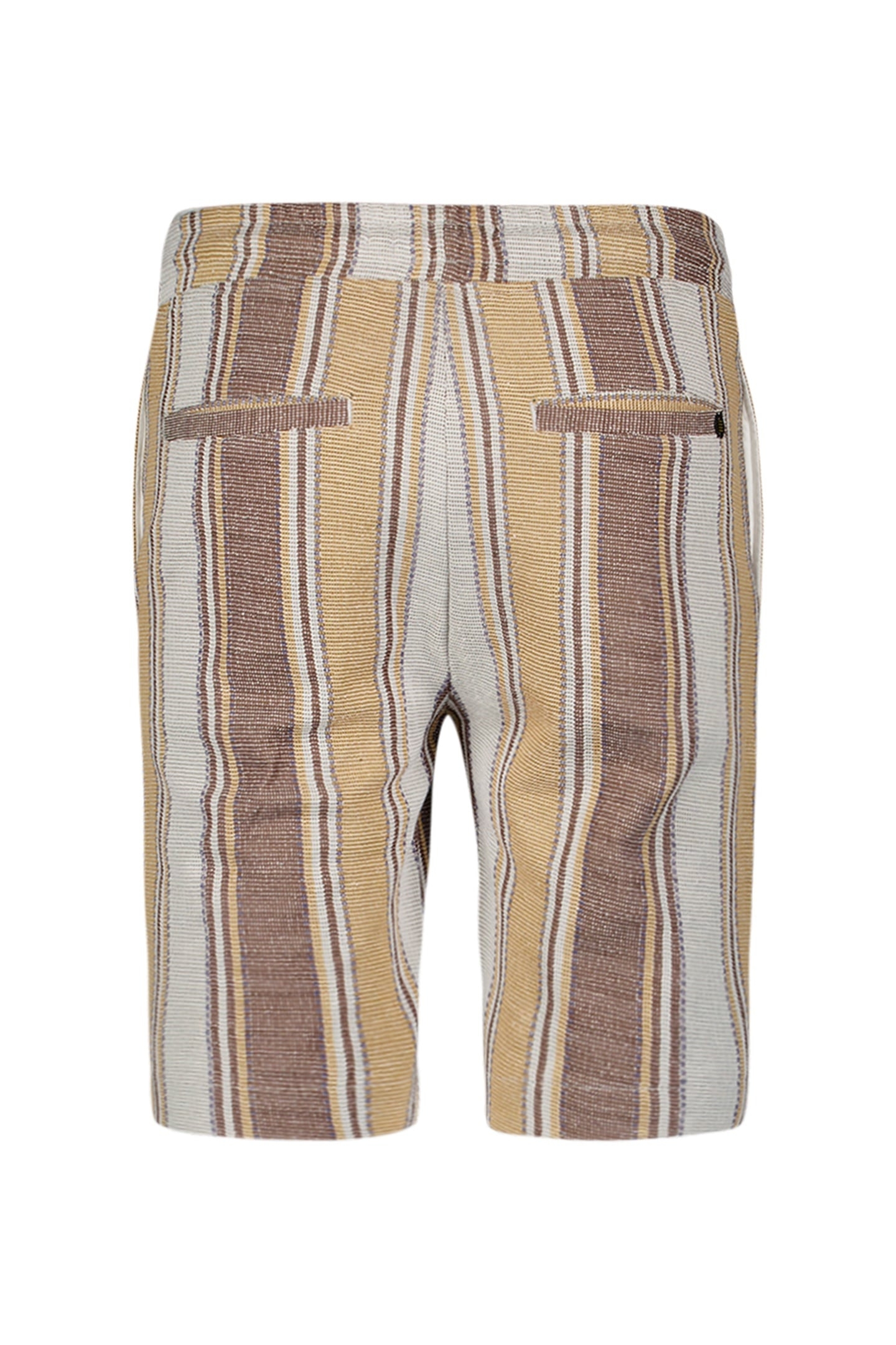 SHORT JERSEY MULTI COLOUR VERTICAL STRIPES YELLOW 5