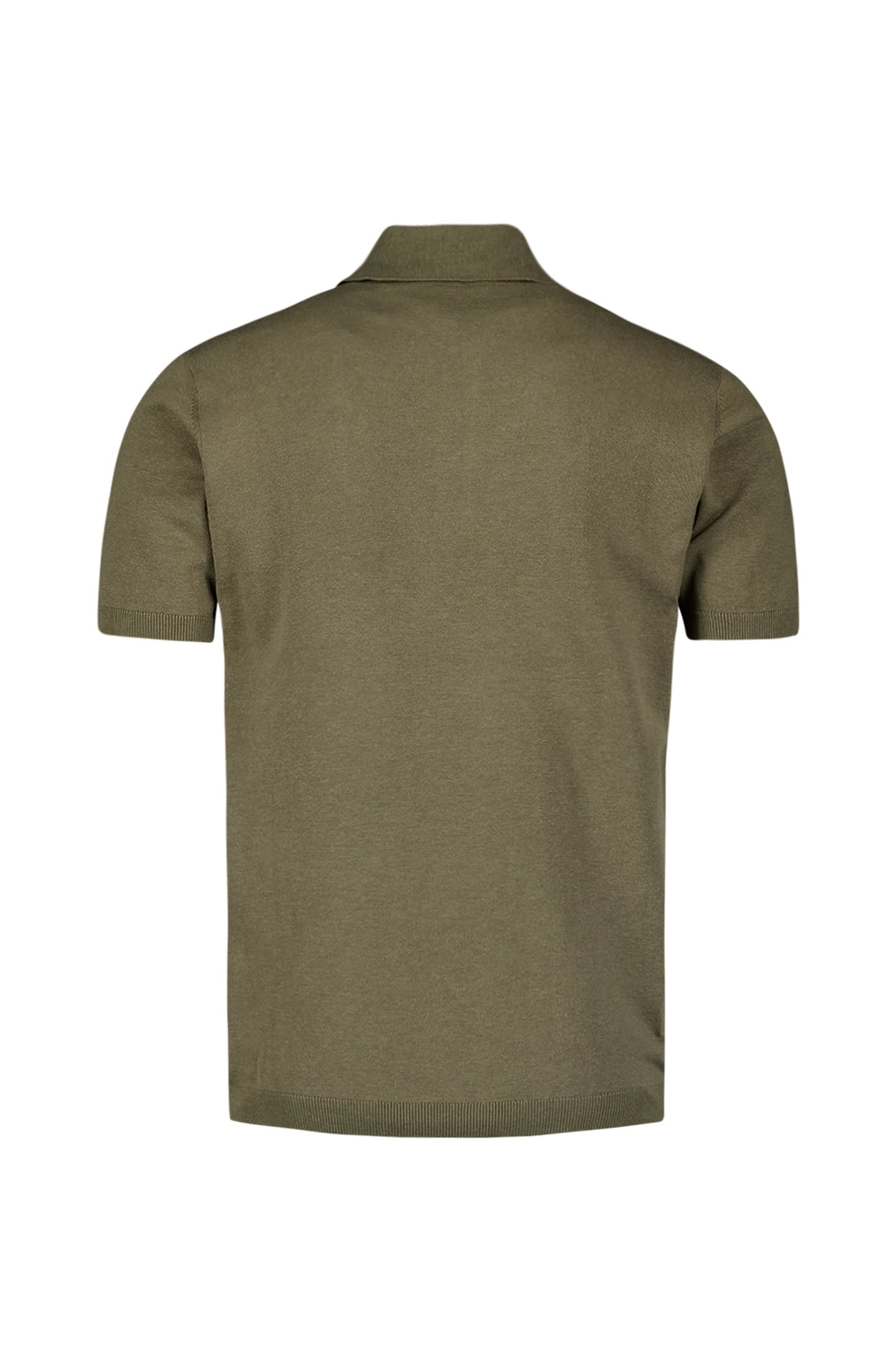 PULLOVER SHORT SLEEVE POLO BUTTON SOLID DARK MOSS 5