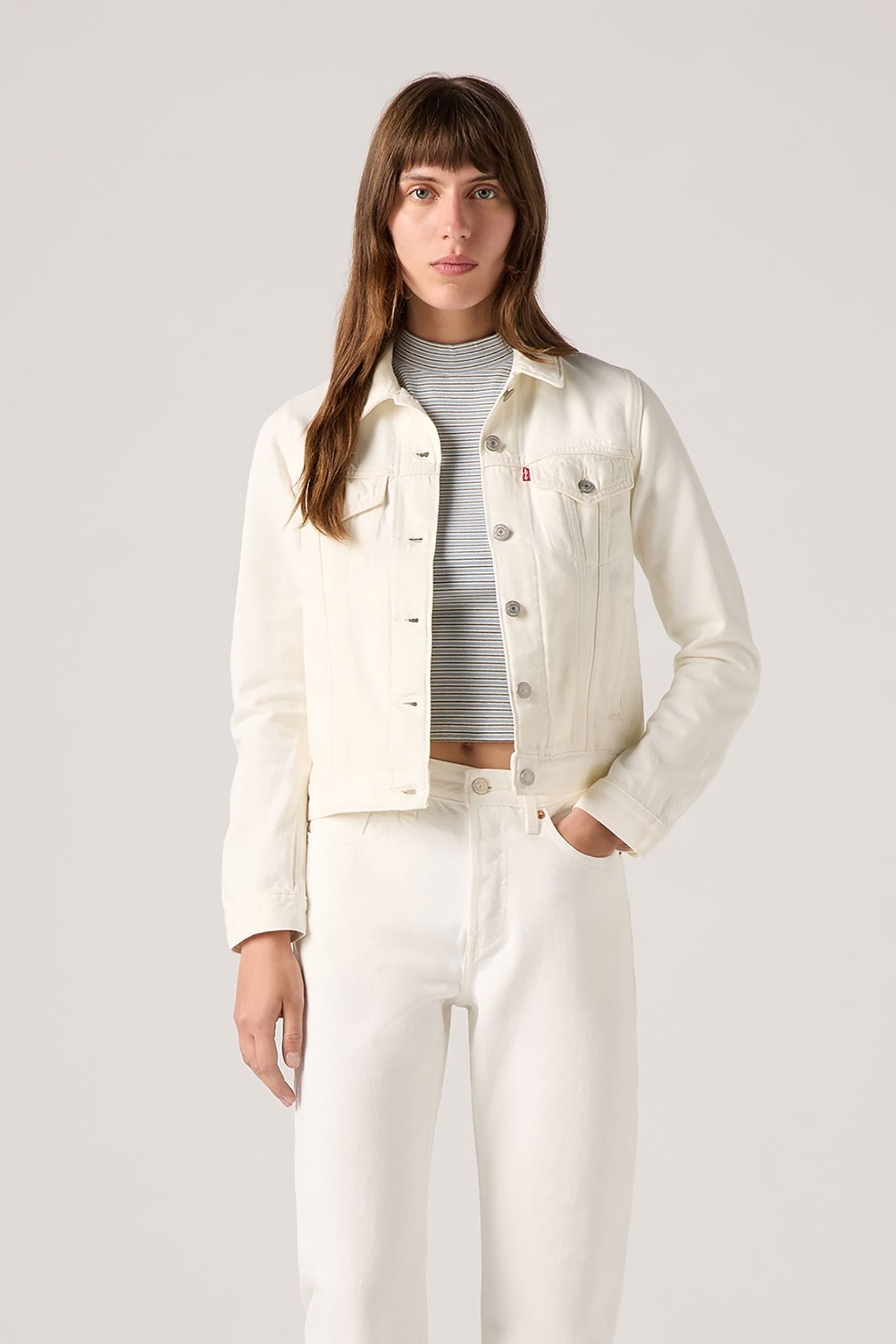 ORIGINAL TRUCKER JACKET WHITE 2