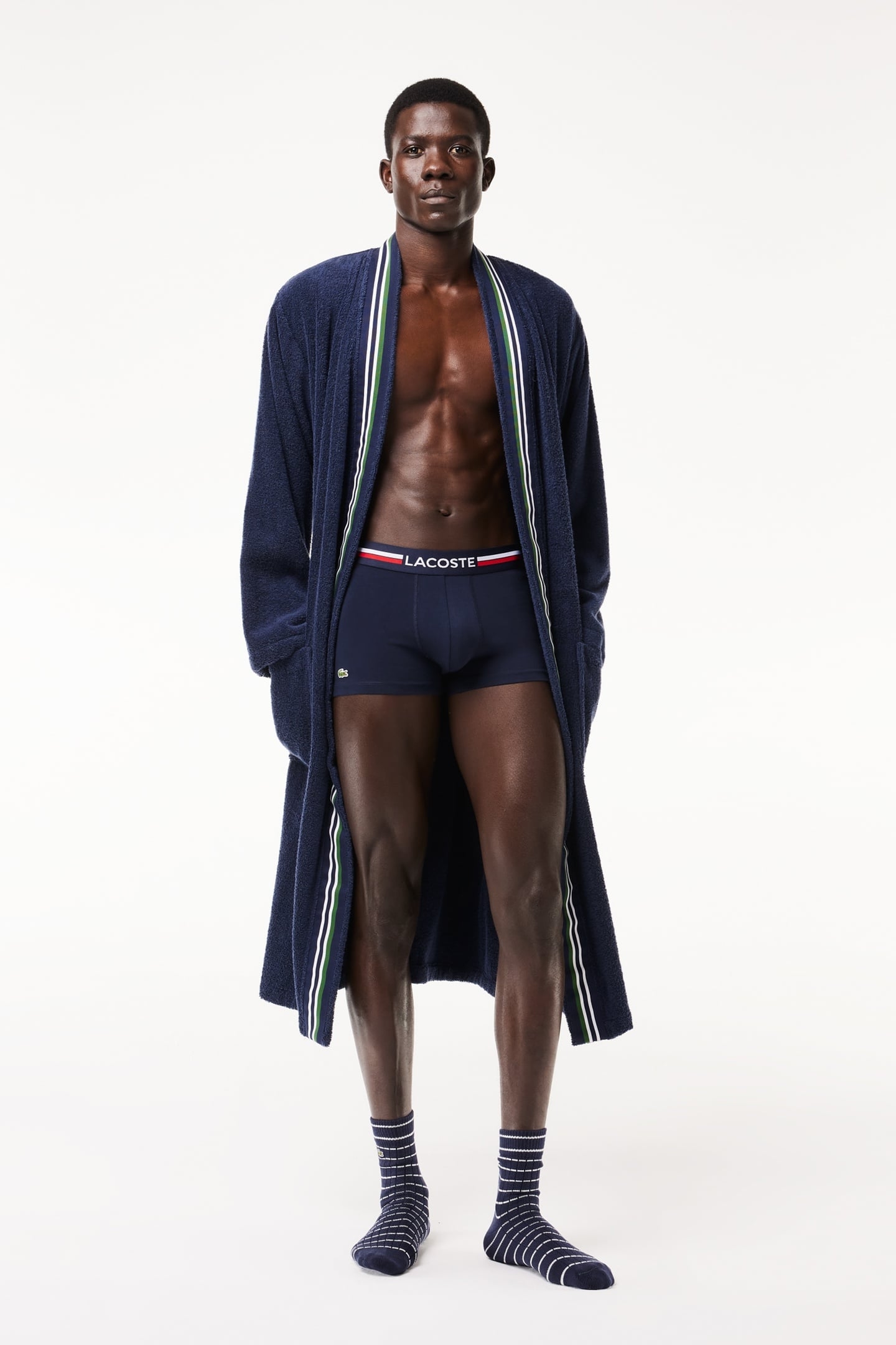 TRUNK MEN NAVY BLUE/SILVER CHINE 6