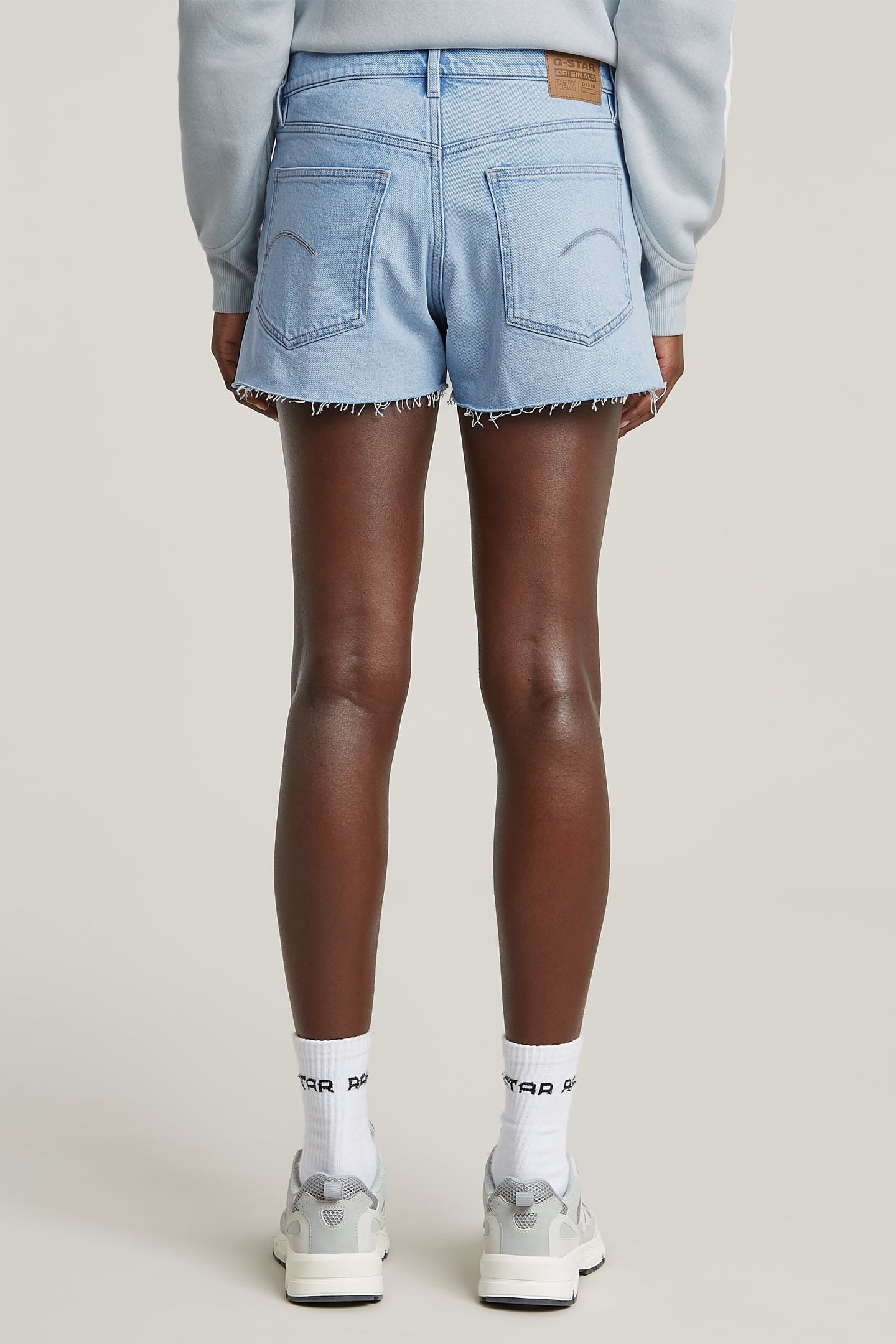 TRUE SHORT RAW EDGE SUN FADED BLUE VAPOUR 3