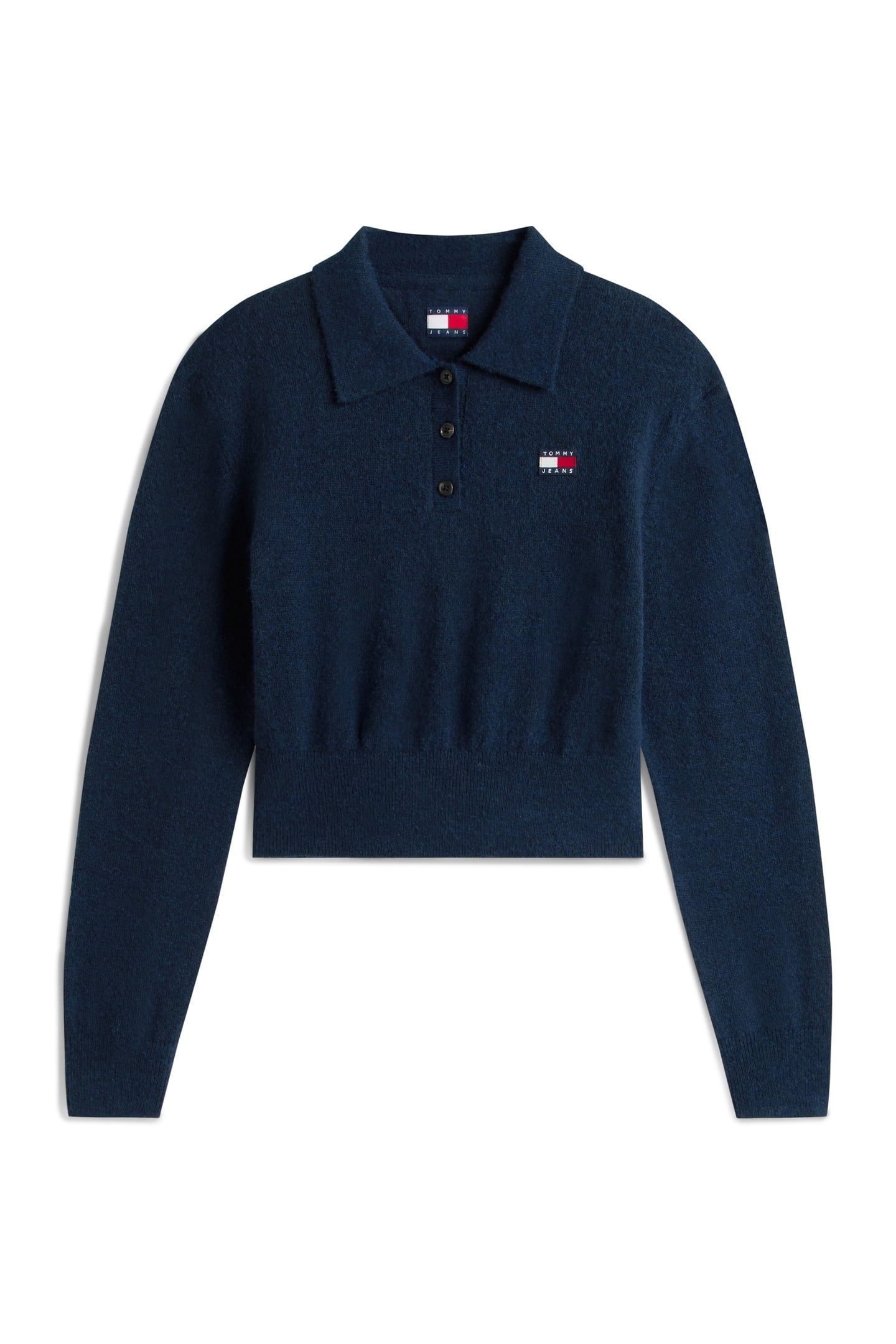 FLUFFY POLO SWEATER DARK NIGHT NAVY 5