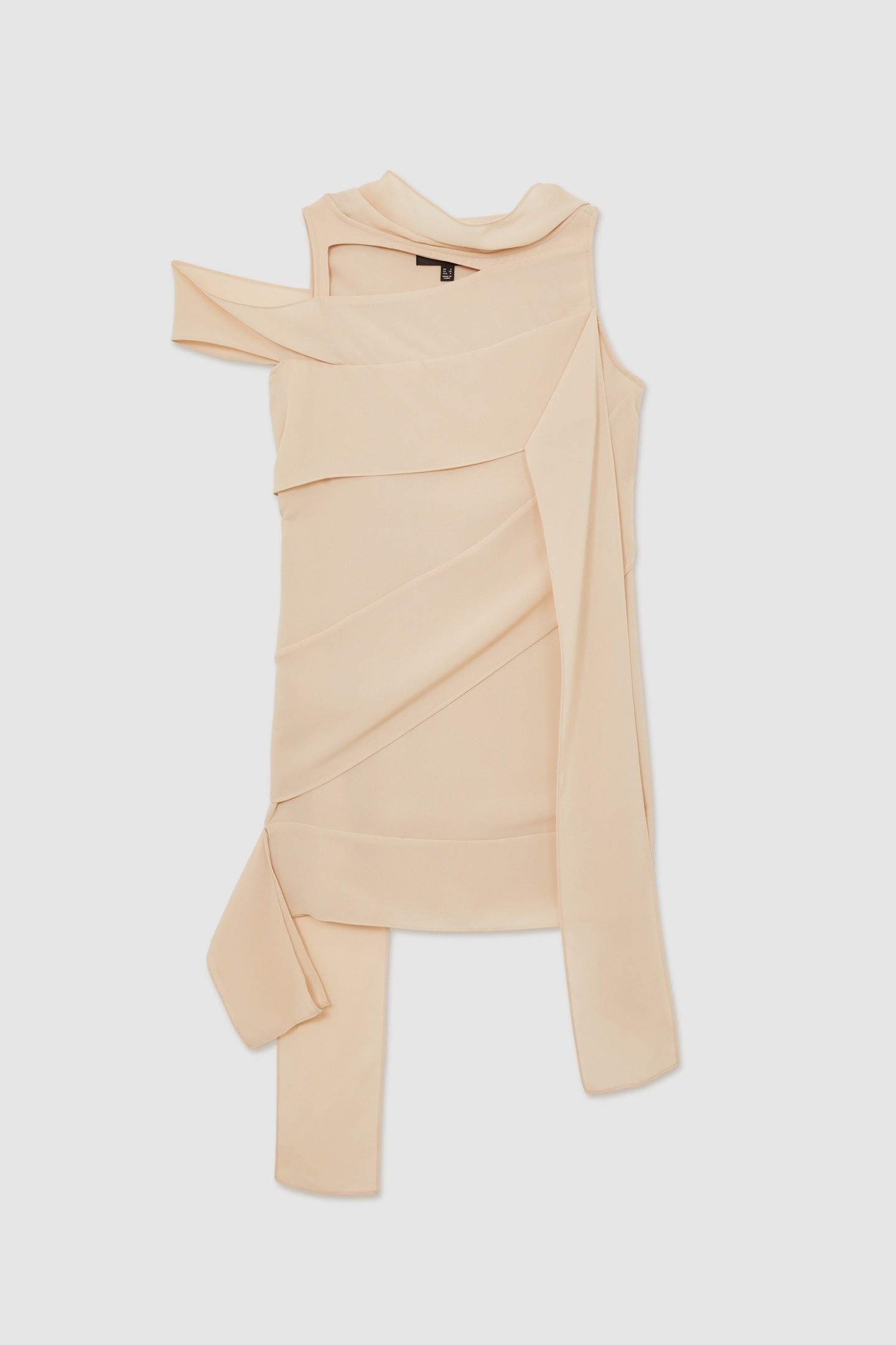 PANEL DETAIL SHIFT DRESS PALE PINK 3