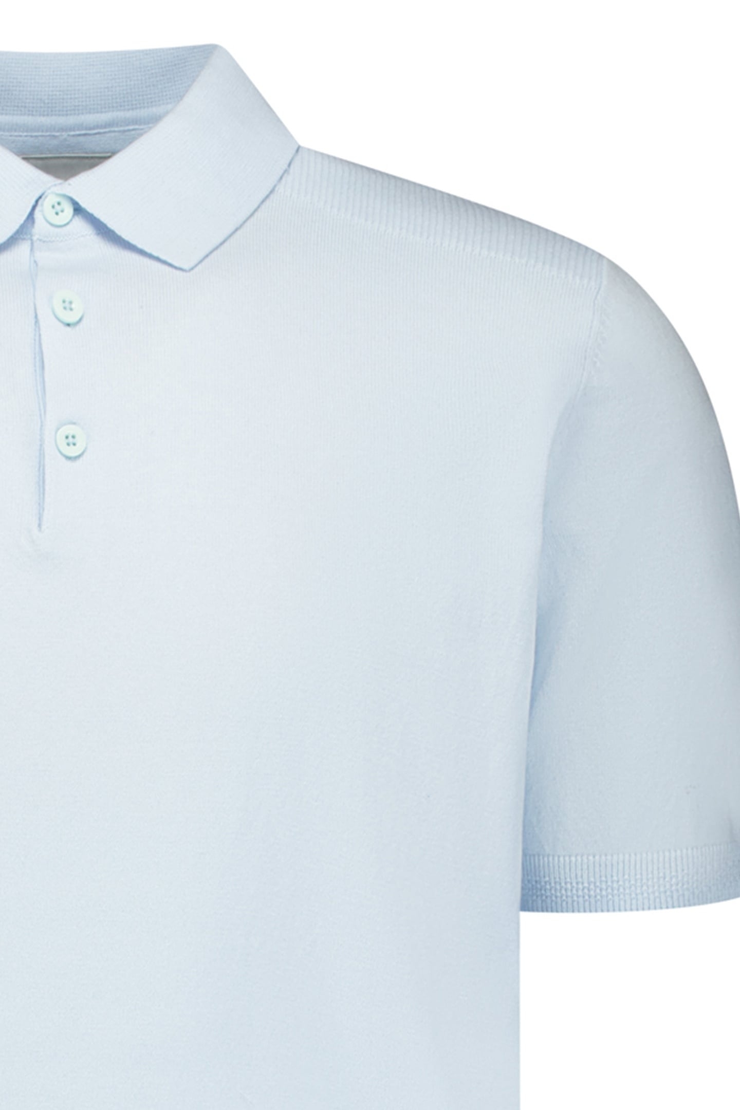 PULLOVER SHORT SLEEVE POLO BUTTON SKY 3
