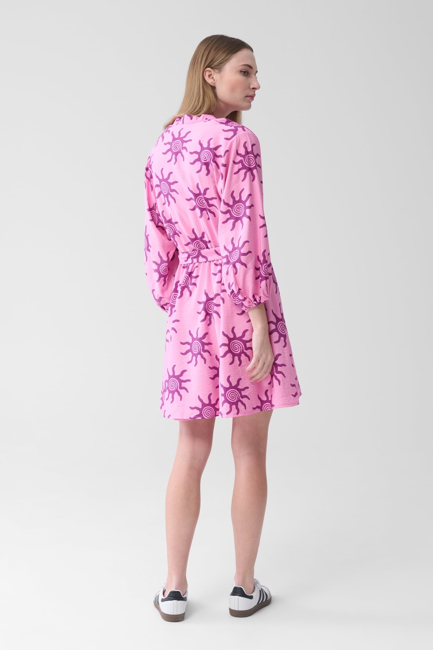 LA-SBBOWIE PRINT DRESS LIGHTPINK 3