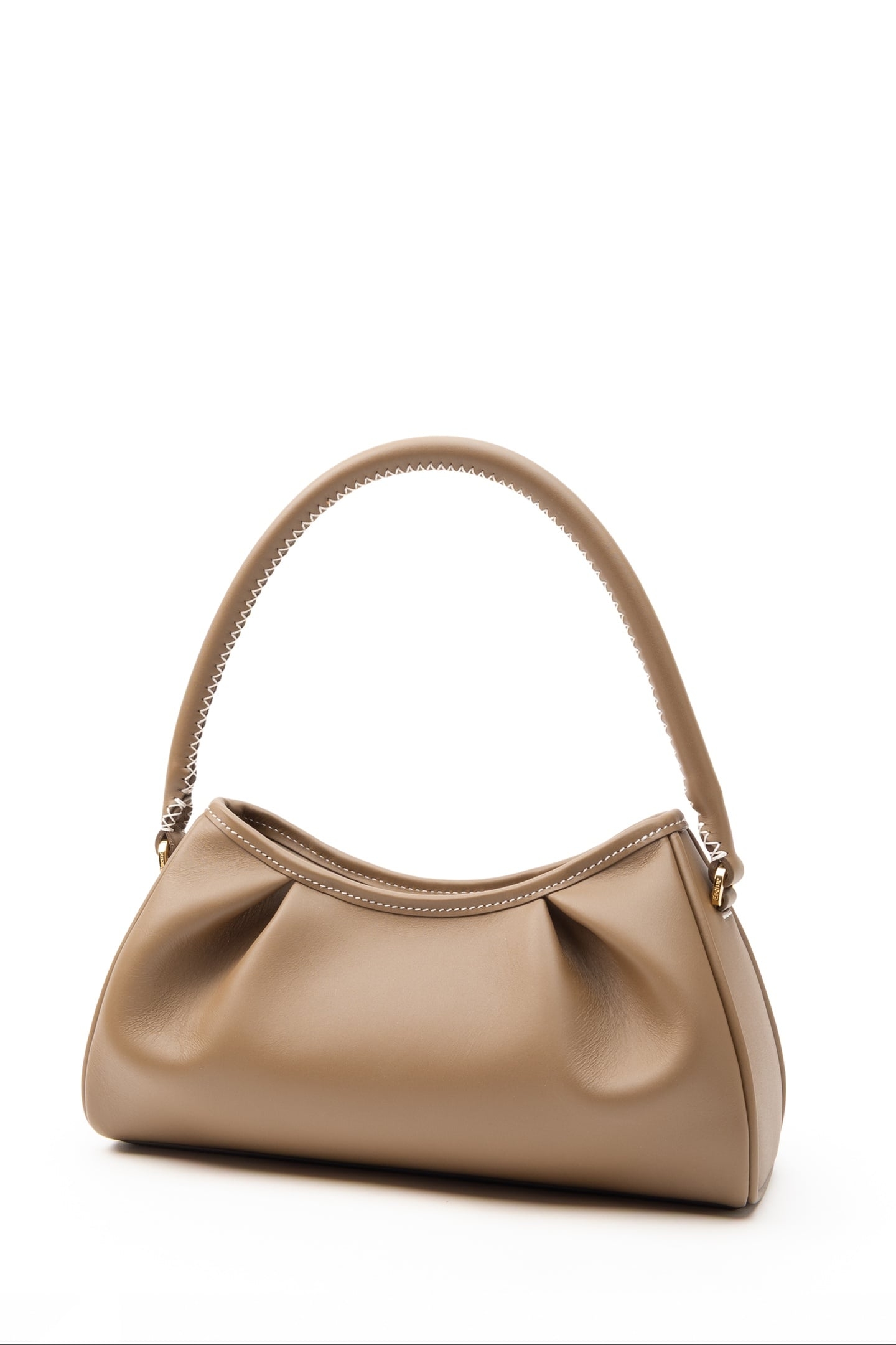 DIMPLE LEATHER ROCK/WHITE STITCHES 2