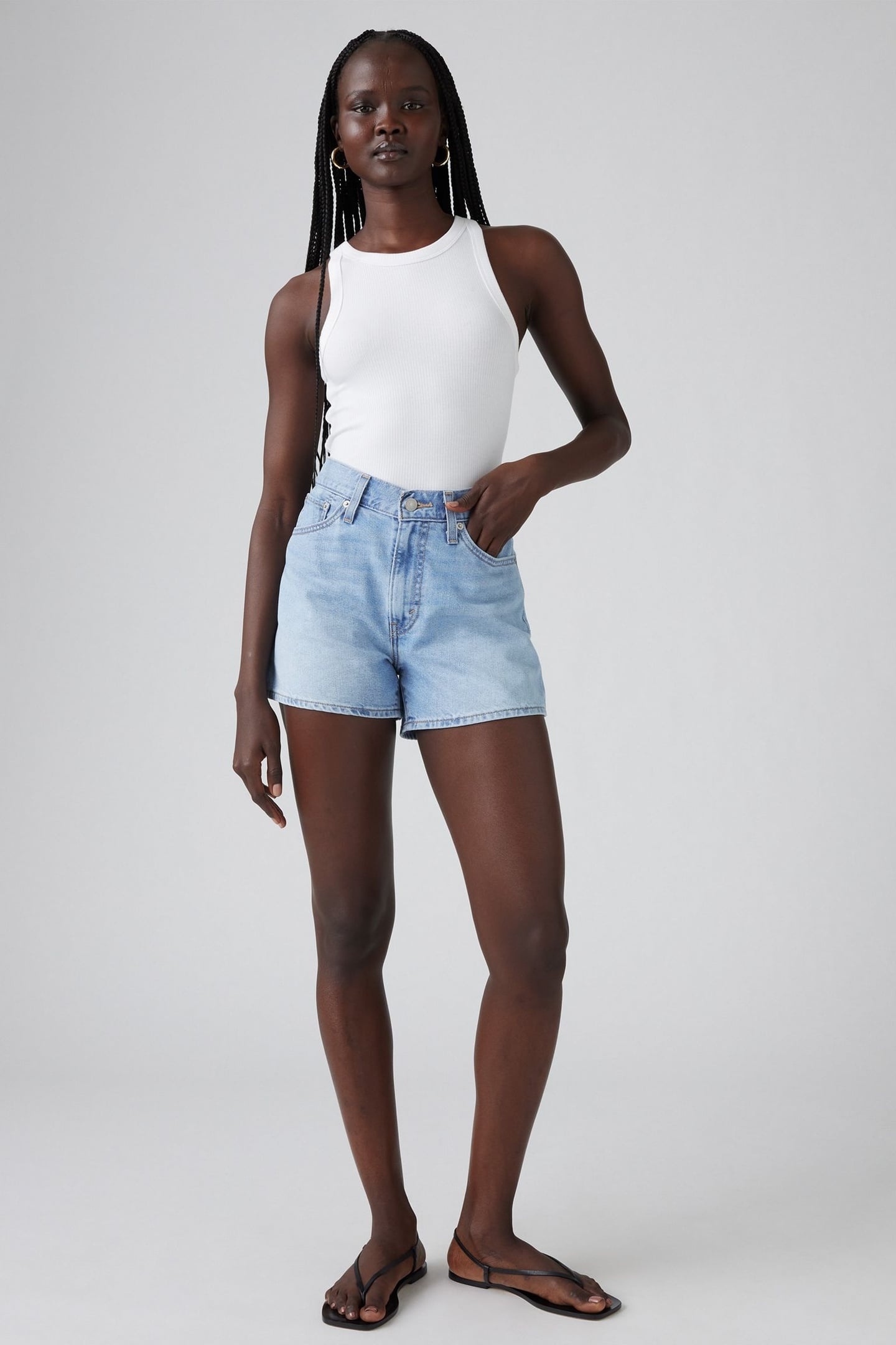 80'S MOM SHORTS BLUE 2