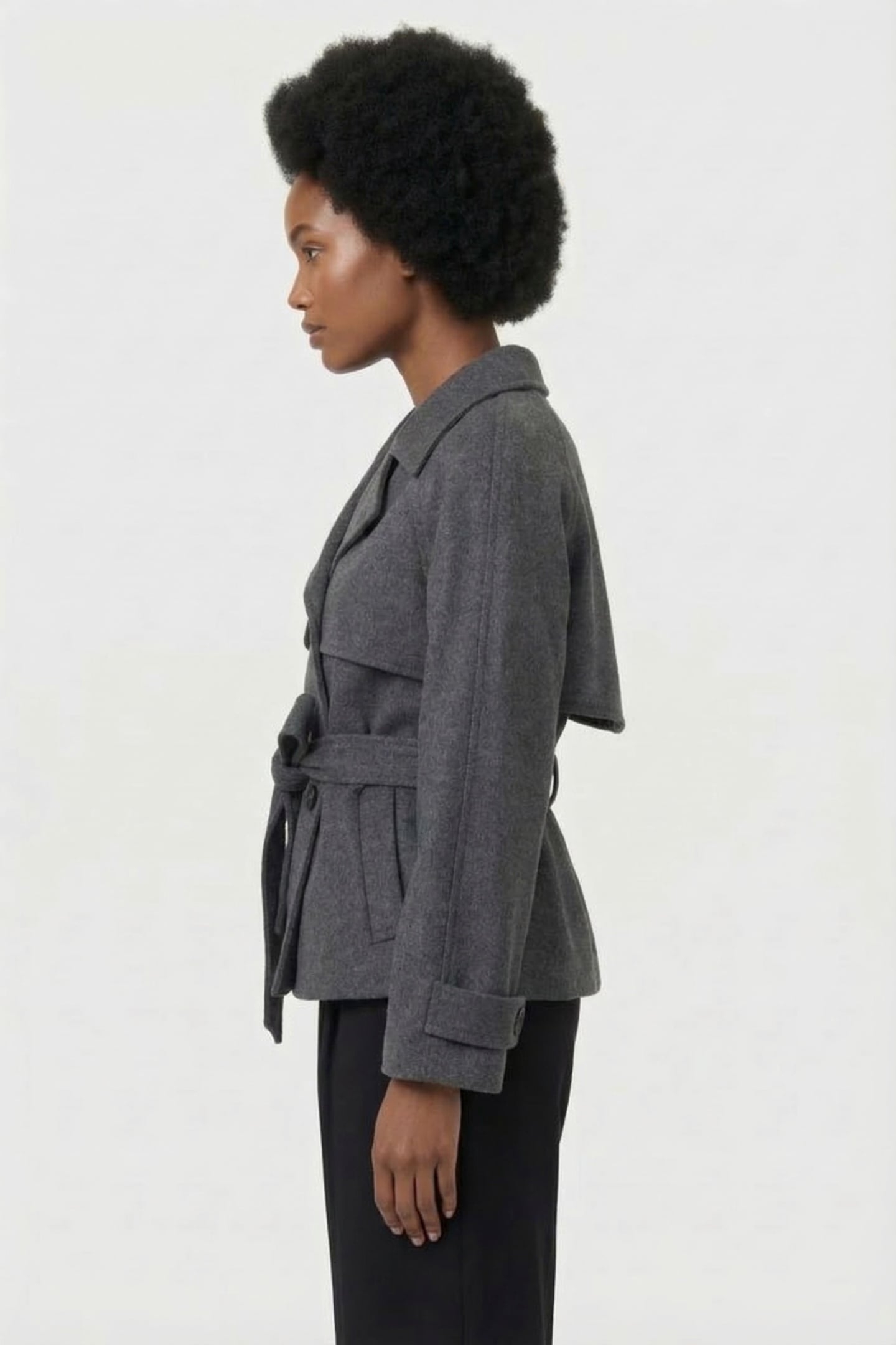 VESPER WOOL JACKET D. GREY MELANGE 3