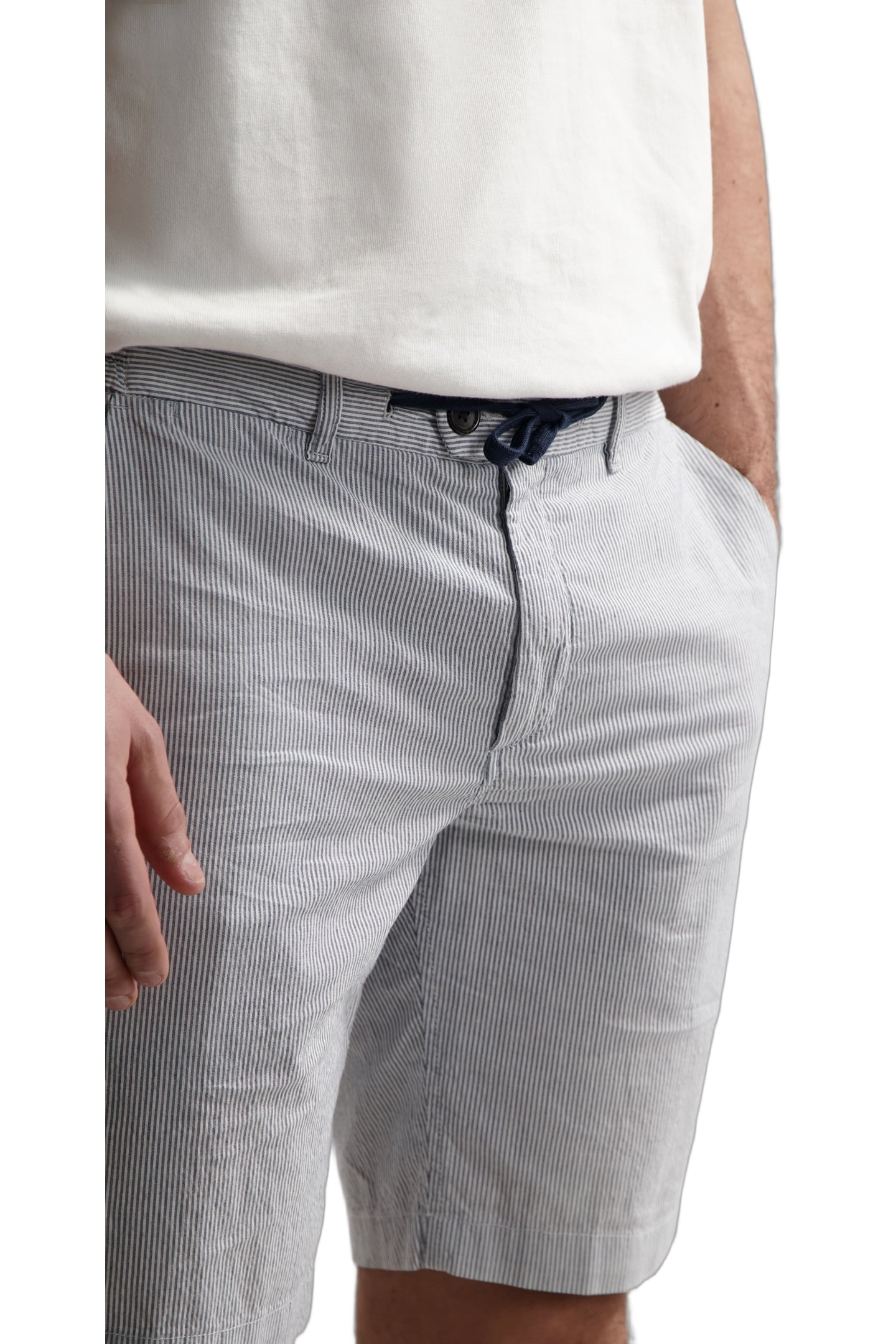 DS_LANCASTER STRIPE SHORTS DK. NAVY 1