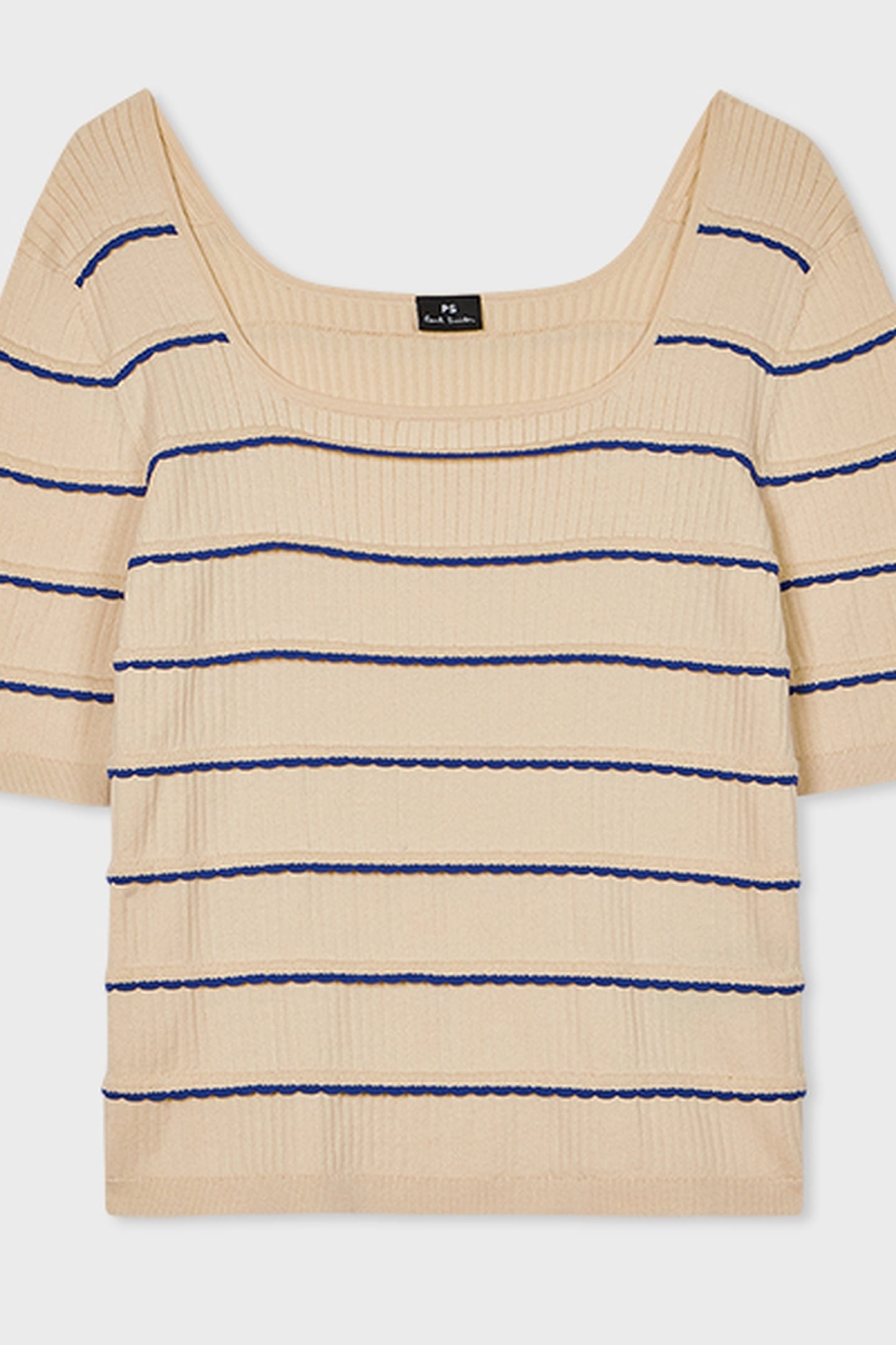 KNITTED SS TOP IVORY 4