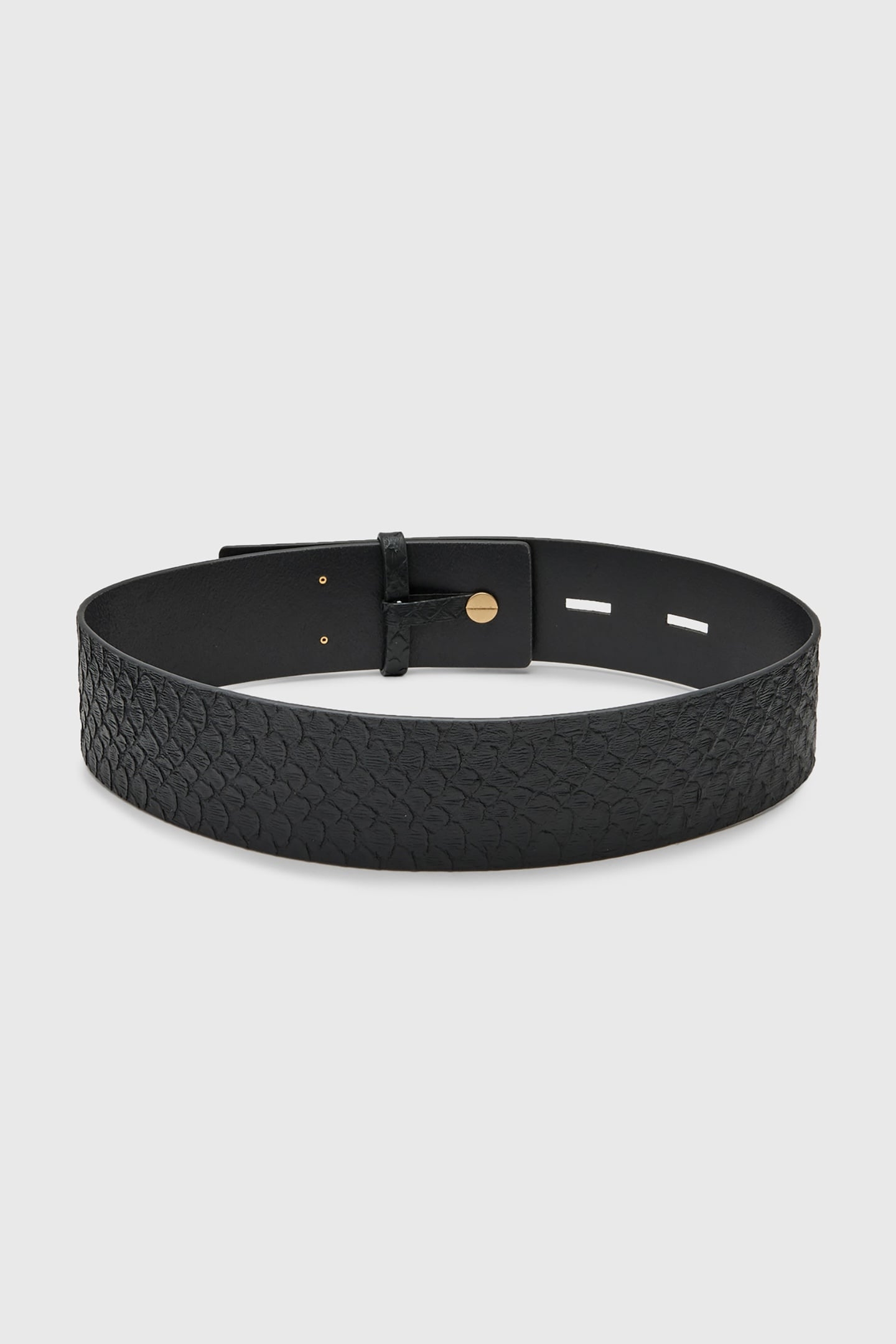 ANANTA STUDDED BELT BLACK/WARM BRASS 4