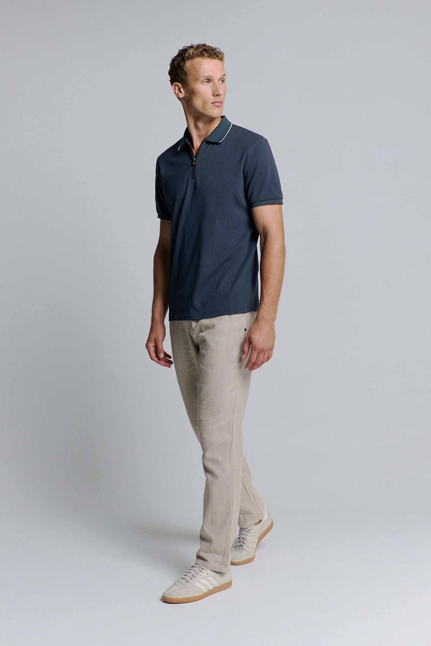 POLO LIQUID FINISHED COTTON DEEP BLUE 3