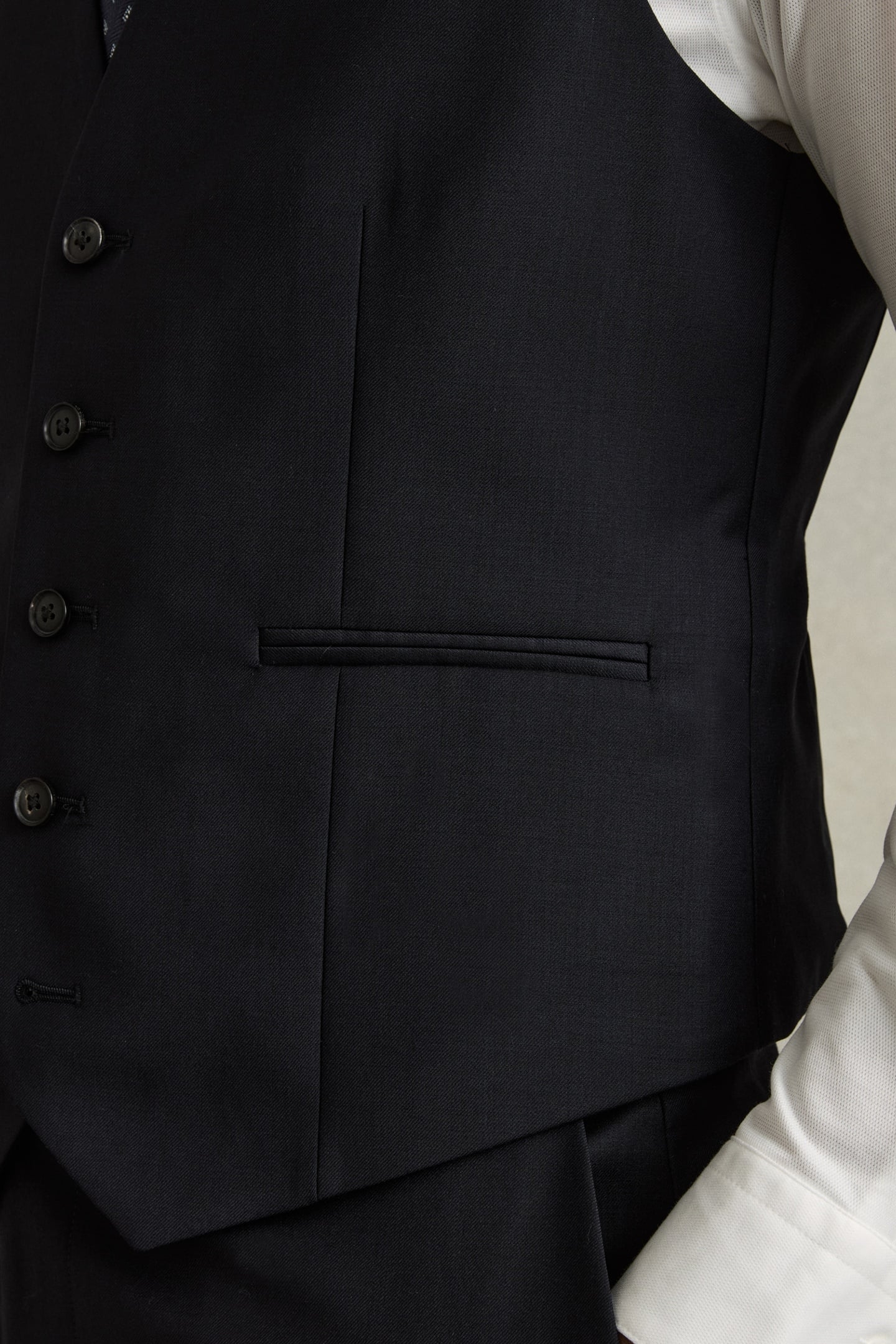 PLAIN WEAVE WAISTCOAT NAVY 5