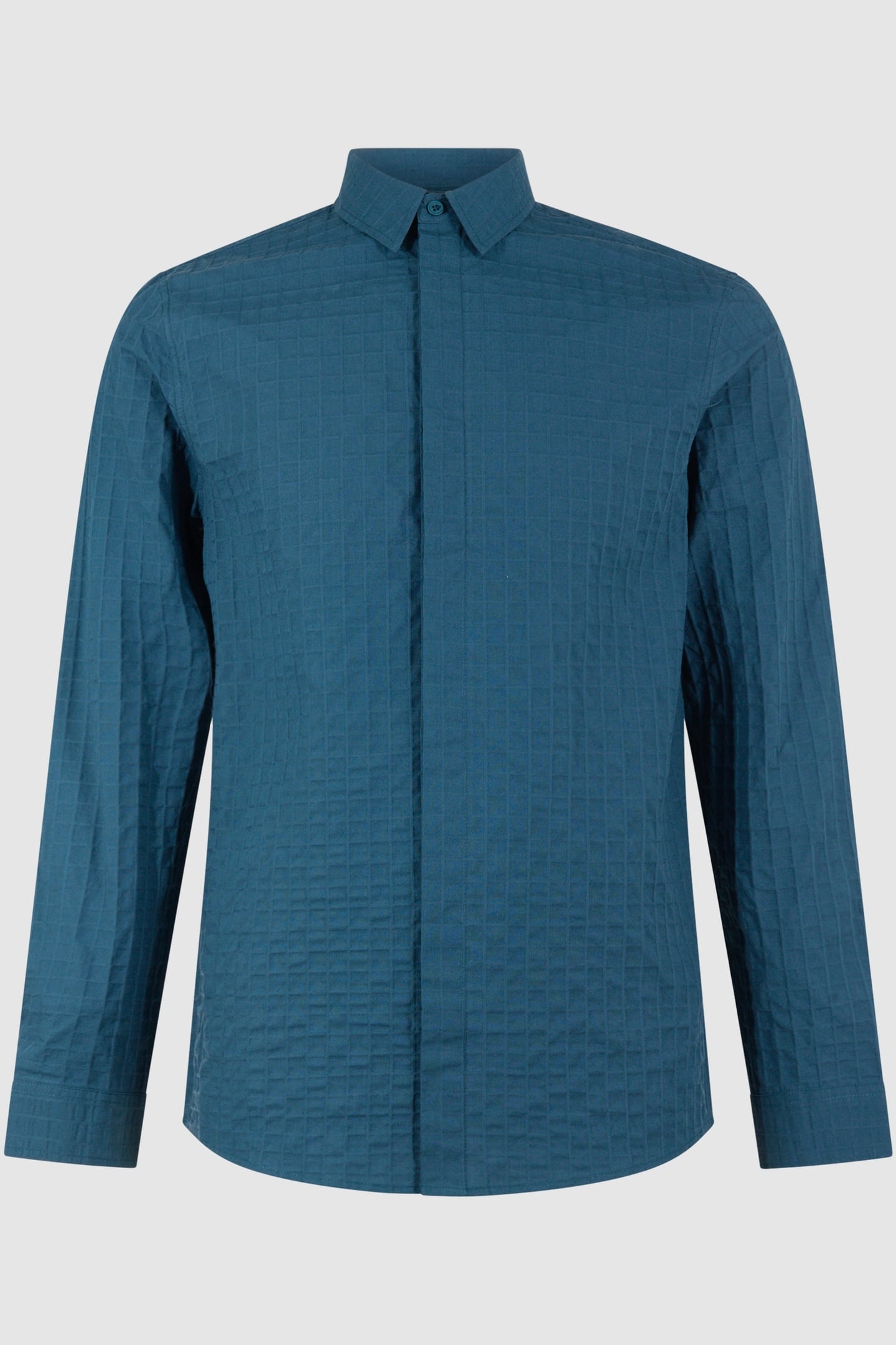 MM-SBWOVEN CUBE SHIRT DARKGREEN 3