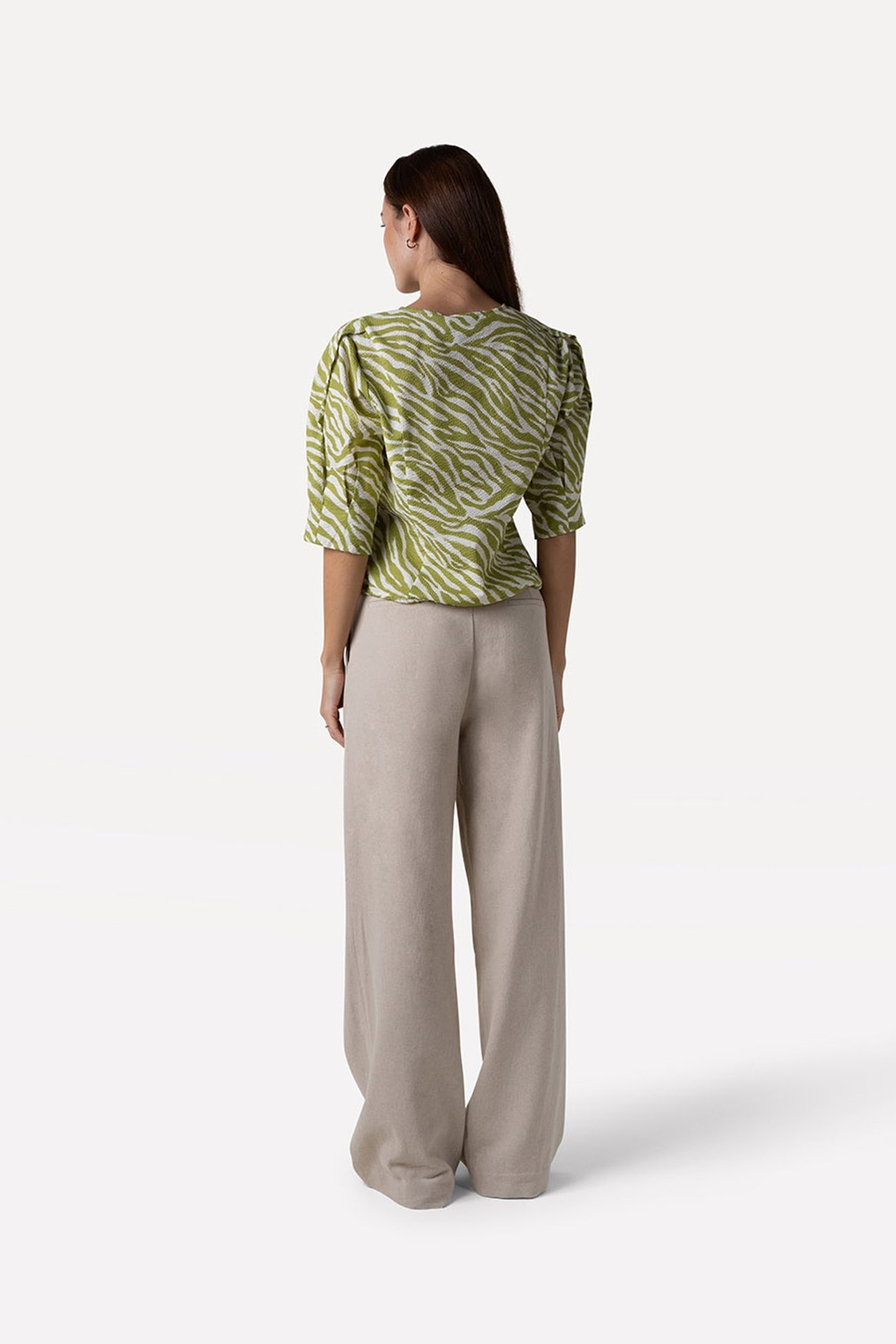 DOLLY SHIRT ABSTRACT GREEN 3