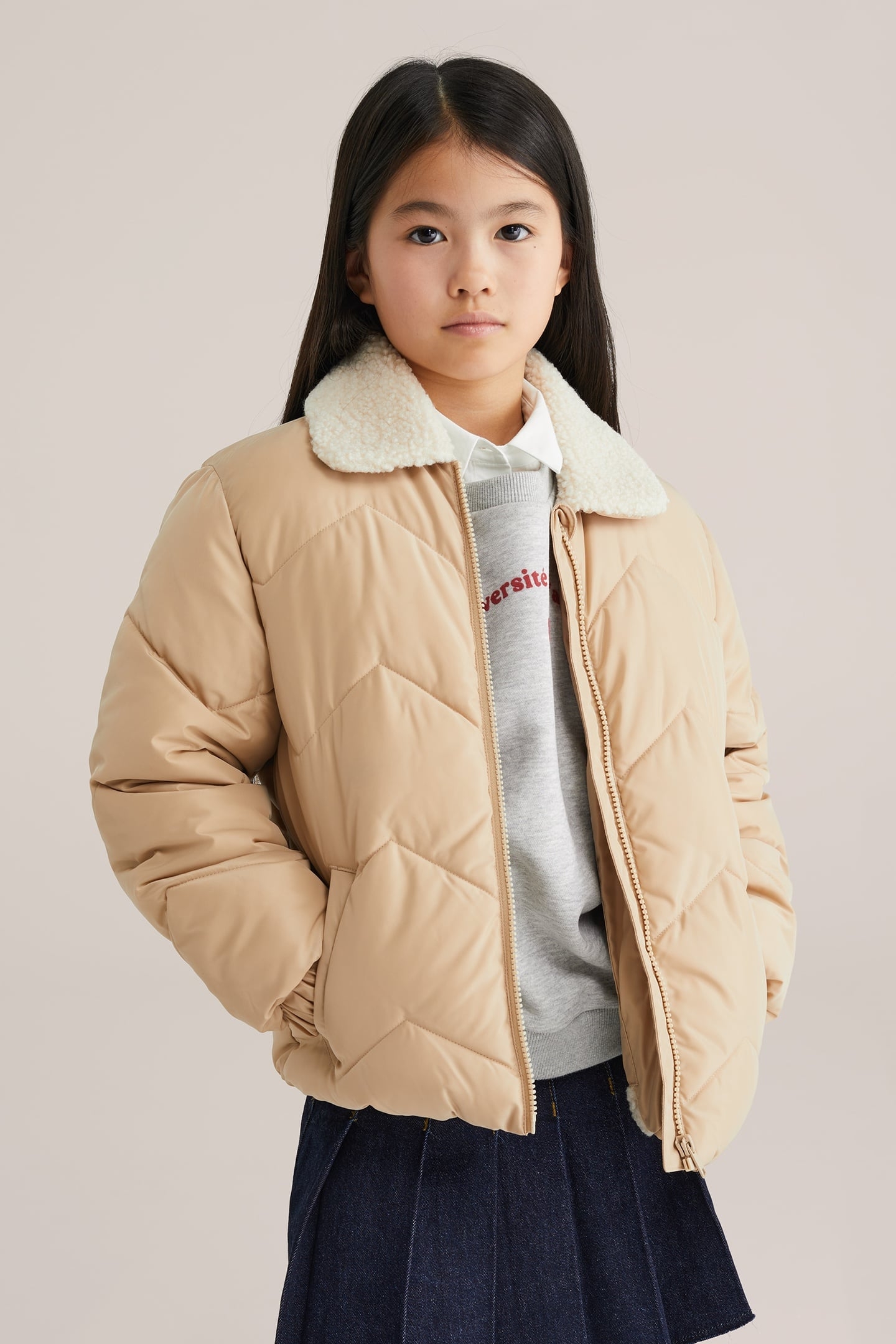JACKET NORMAL LENGTH BEIGE 1