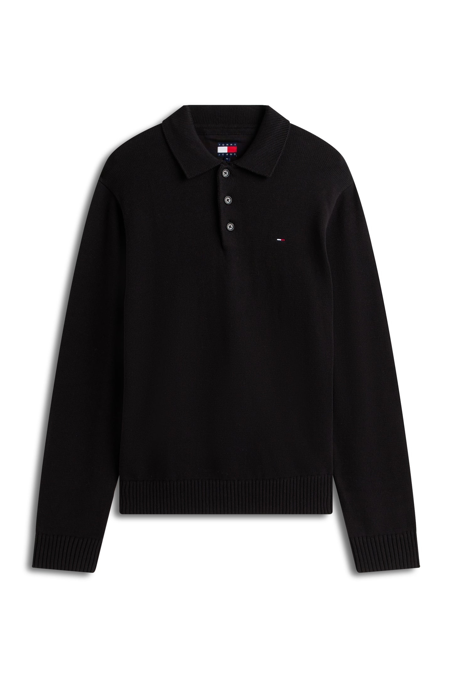 SLIM ESSENTIAL PULLOVER SWEATER BLACK 2