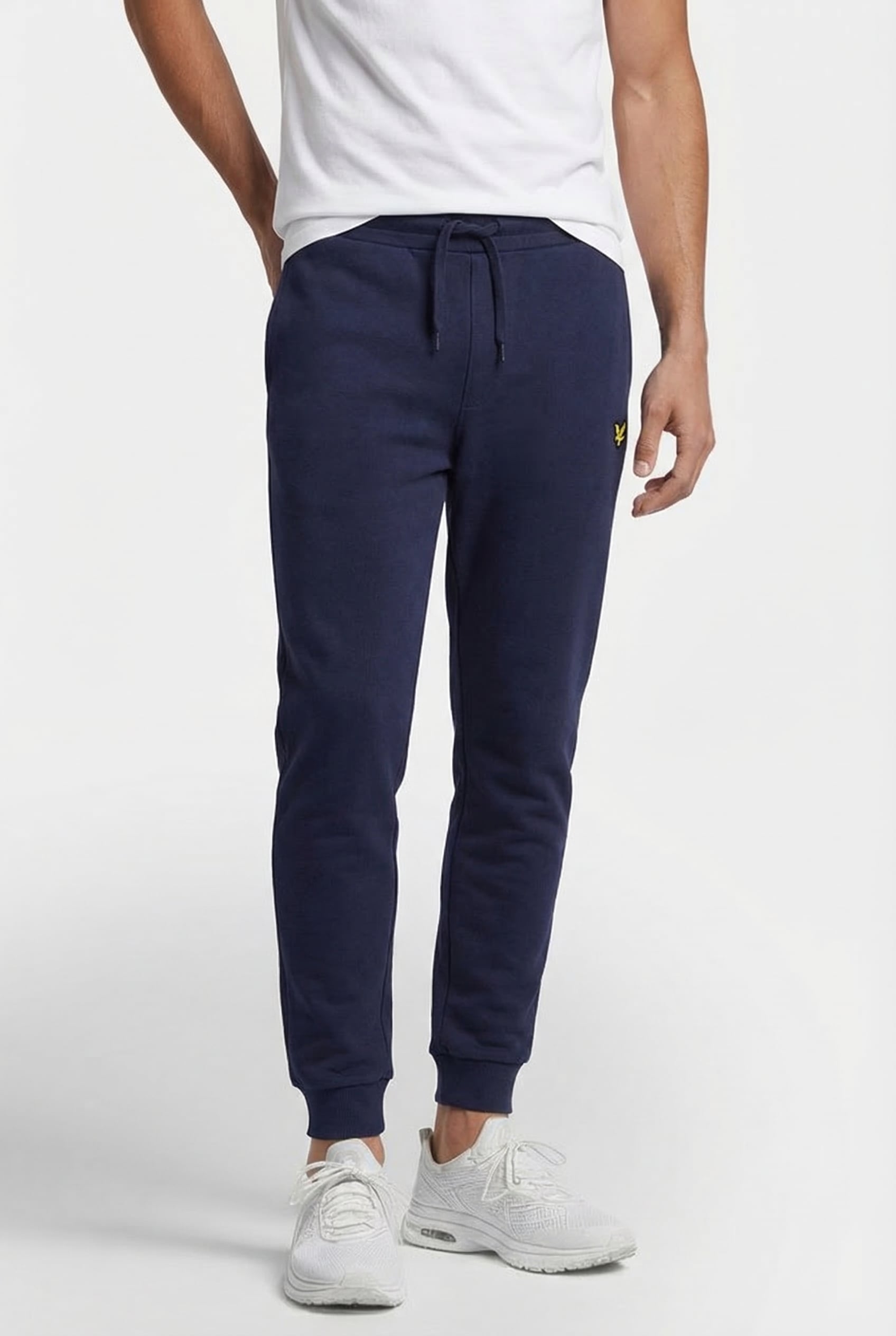 SKINNY FIT COTTON JOGGERS NAVY 2