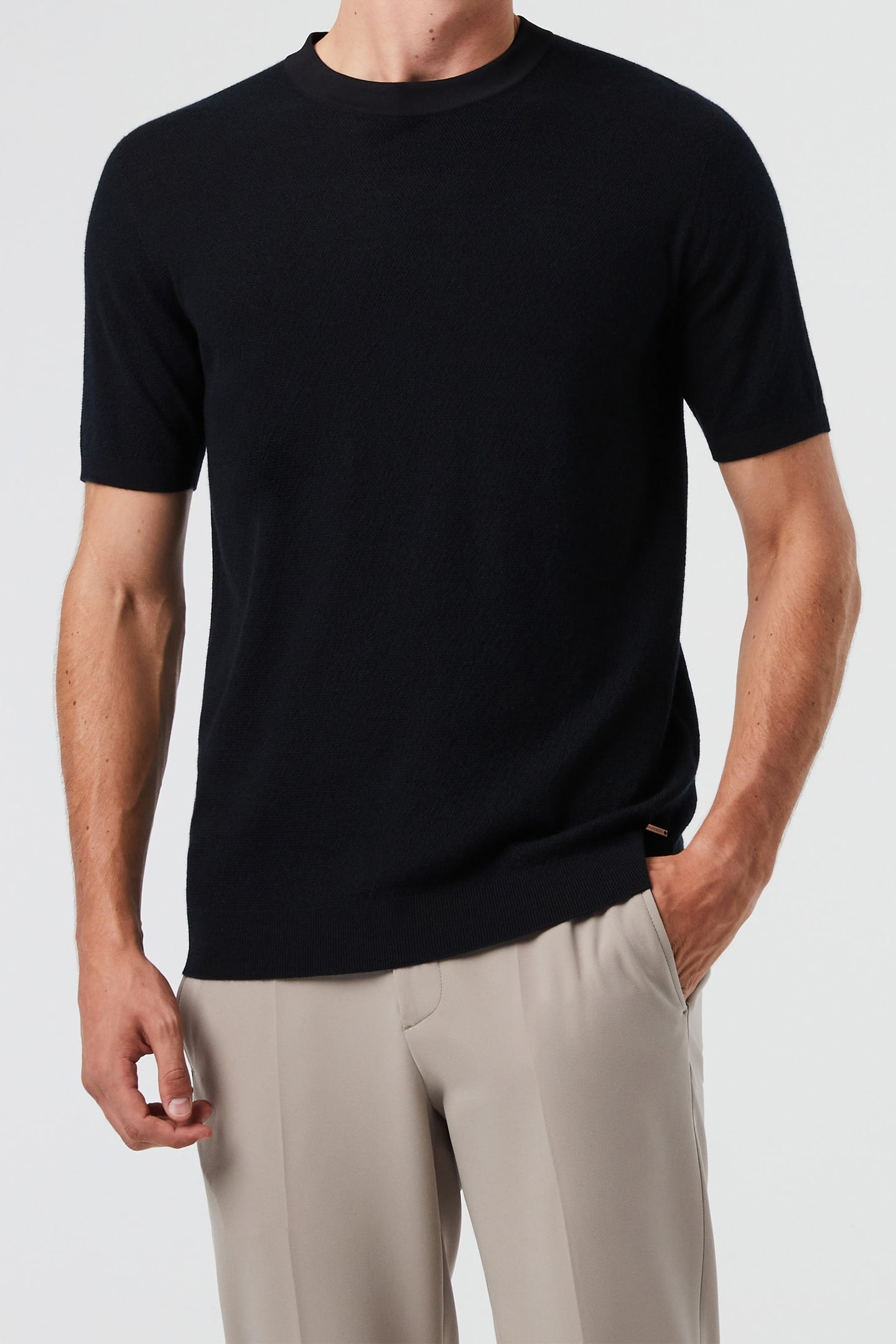 FECAS V2.Y8.01 FLAT-KNIT-SHIRT BLACK 1