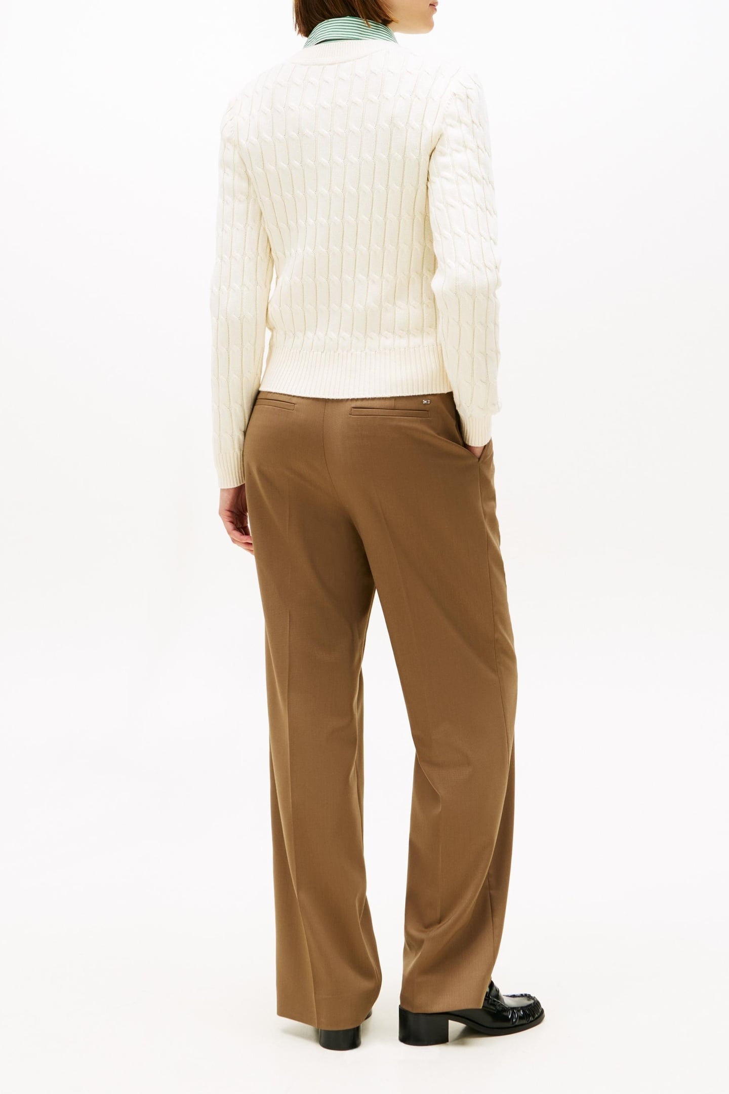 CABLE KNIT CREW NECK JUMPER CALICO 5