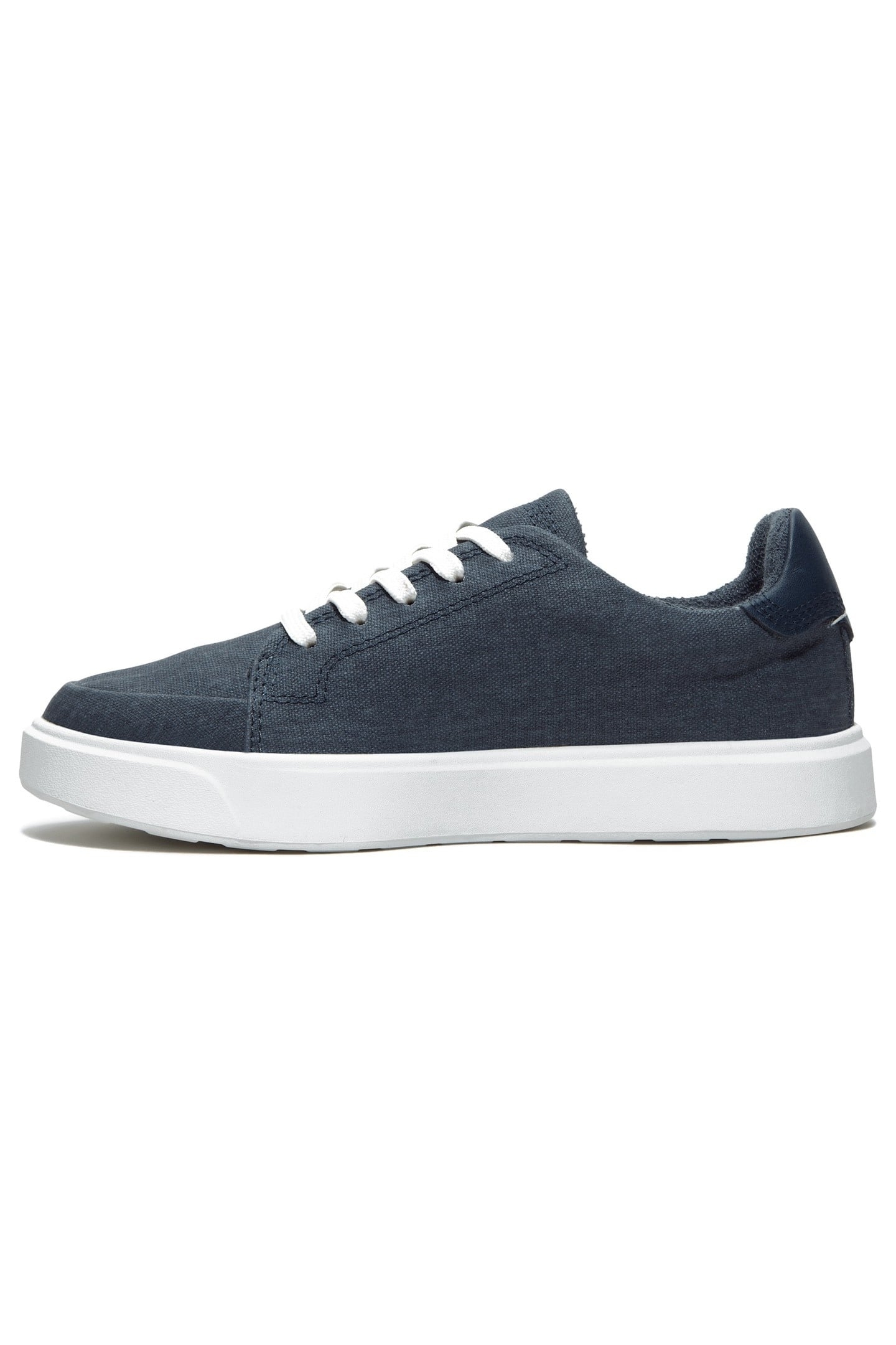 EMERSON STREET LOW LACE UP SNEAKER DARK BLUE CANVAS 8