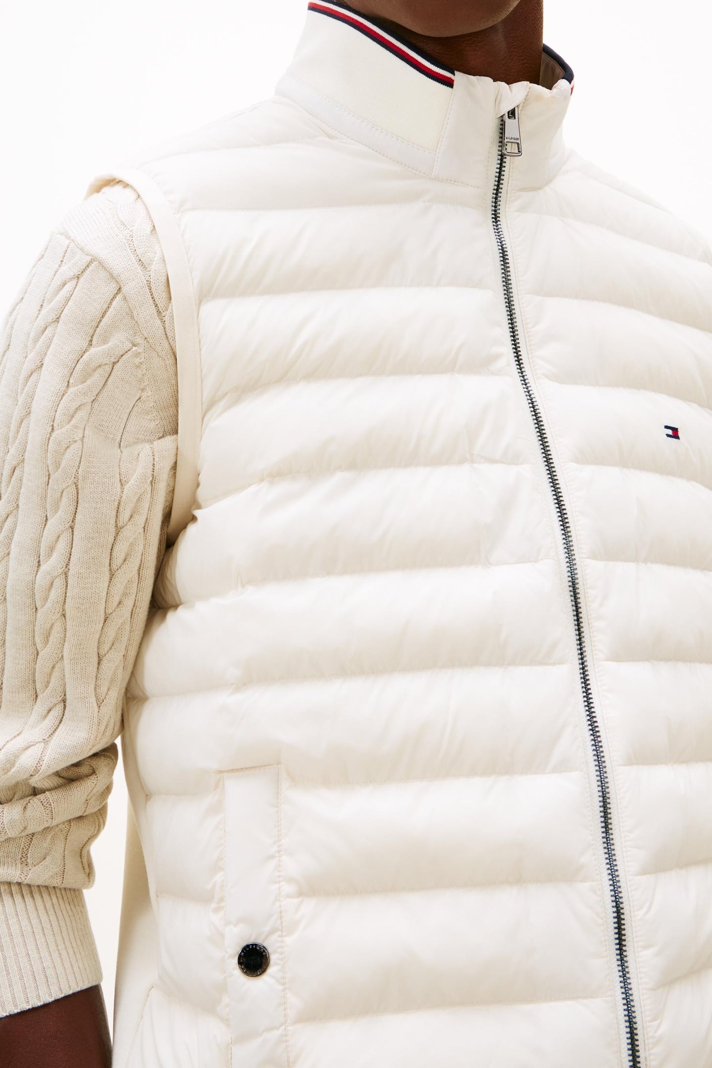 MIX MEDIA ESSENTIAL VEST IVORY PETAL 5