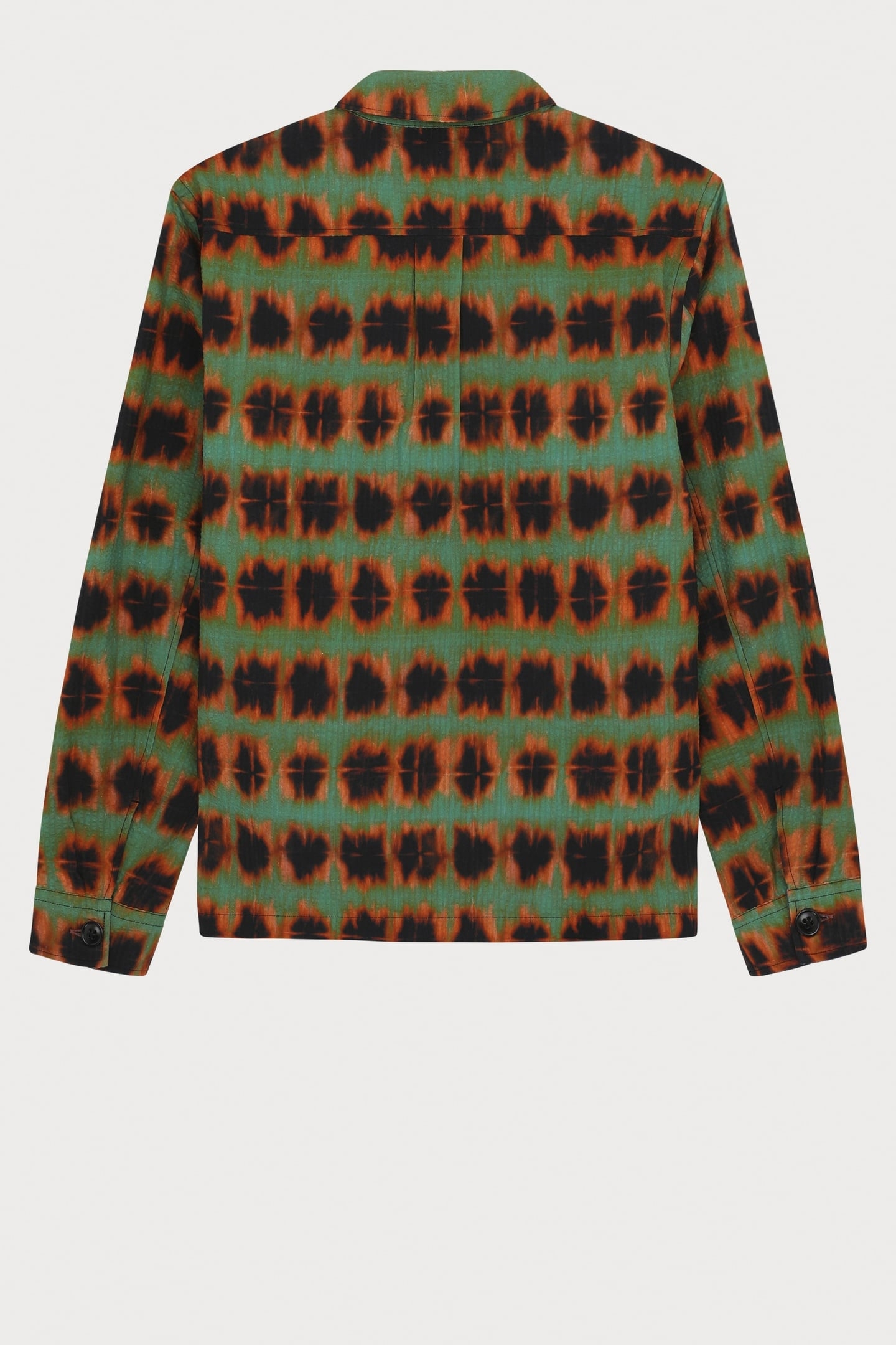 L/S CASUAL FIT SHIRT JACKET BOTTLE GREEN 2