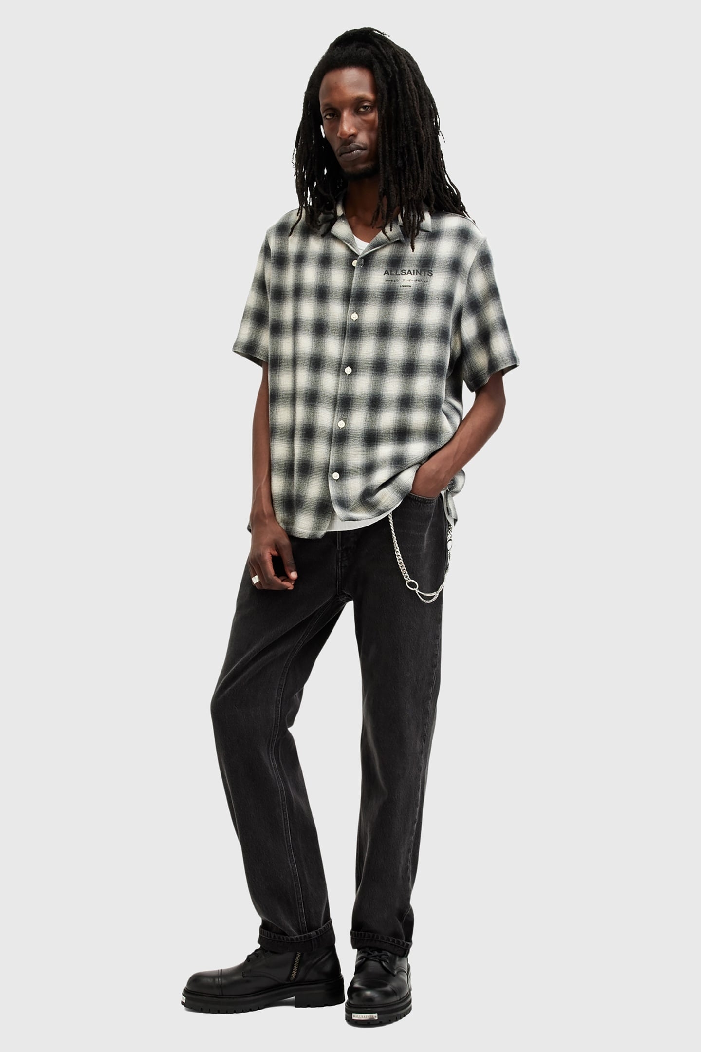 UNDRGRND CHK SHIRT OFF WHITE 2