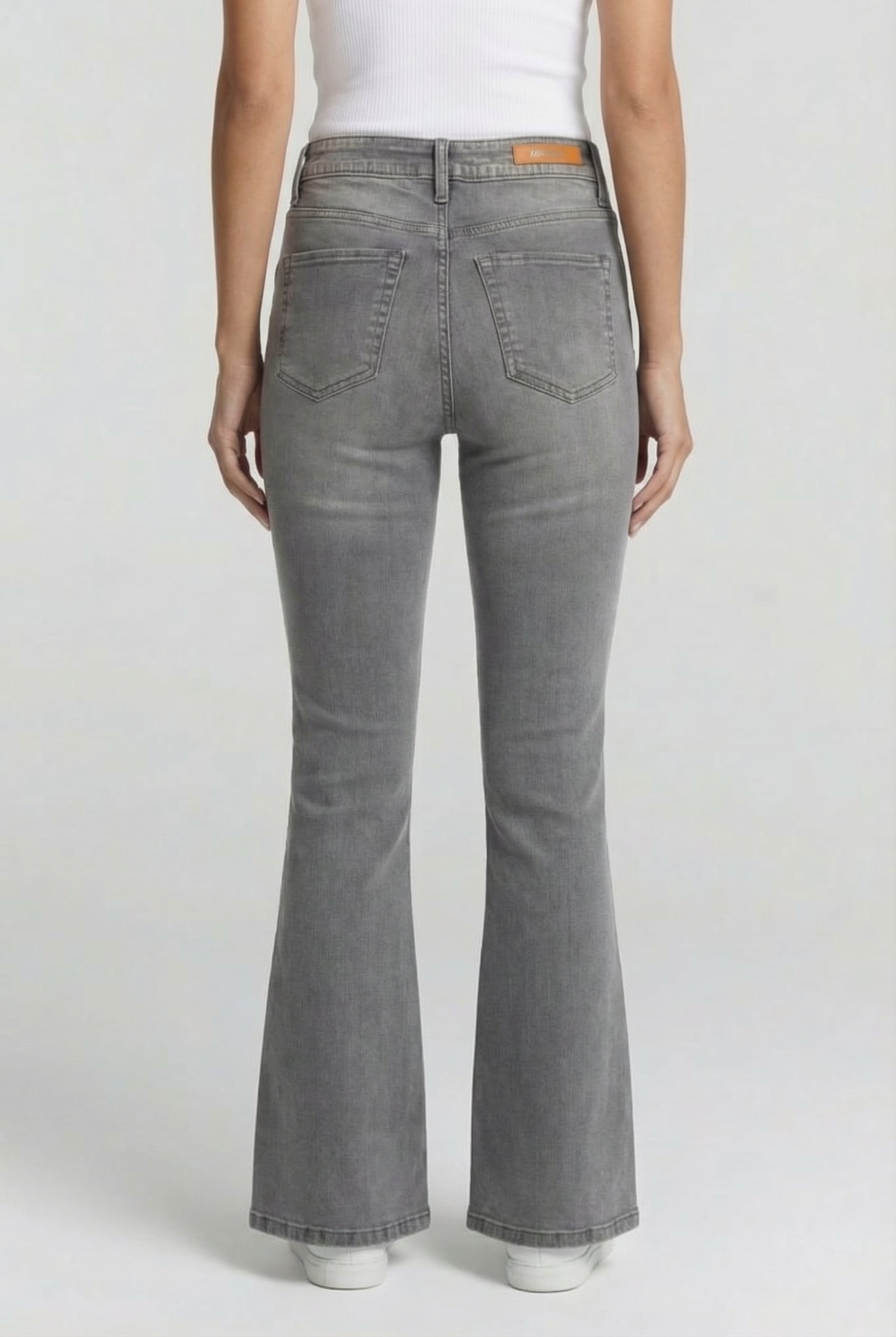 SUNRISE SPLIT JEANS MID GREY STONE 2