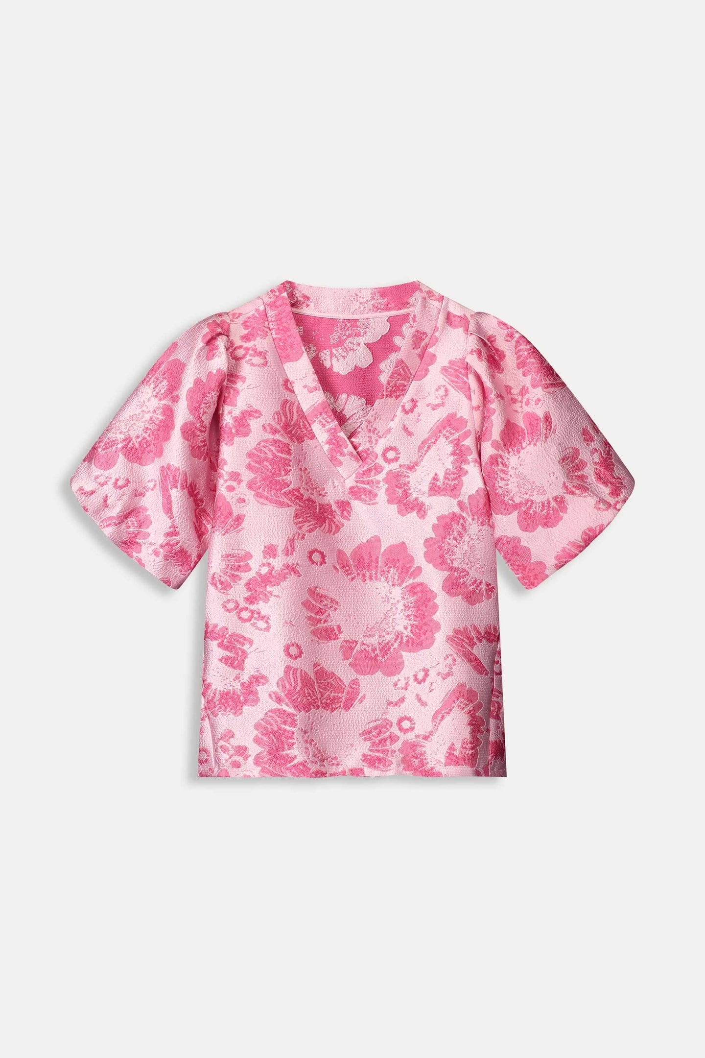 TOP - FLORAL JACQUARD RASPBERRY 6