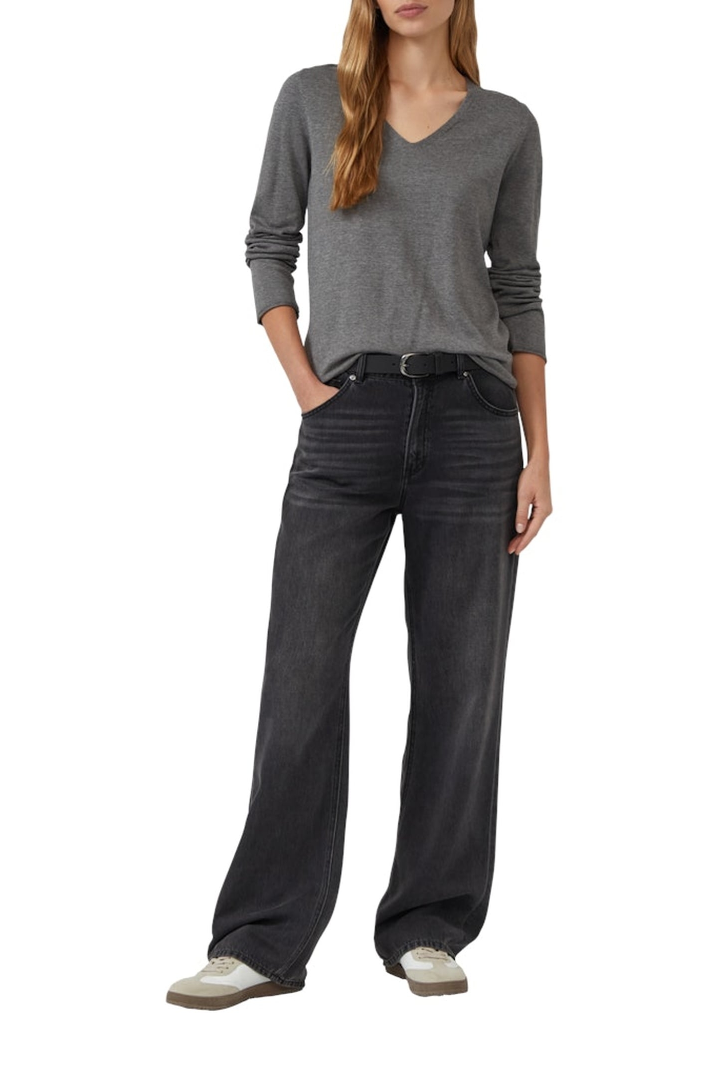 S.OLIVER PULLOVER GREY/BLACK 2