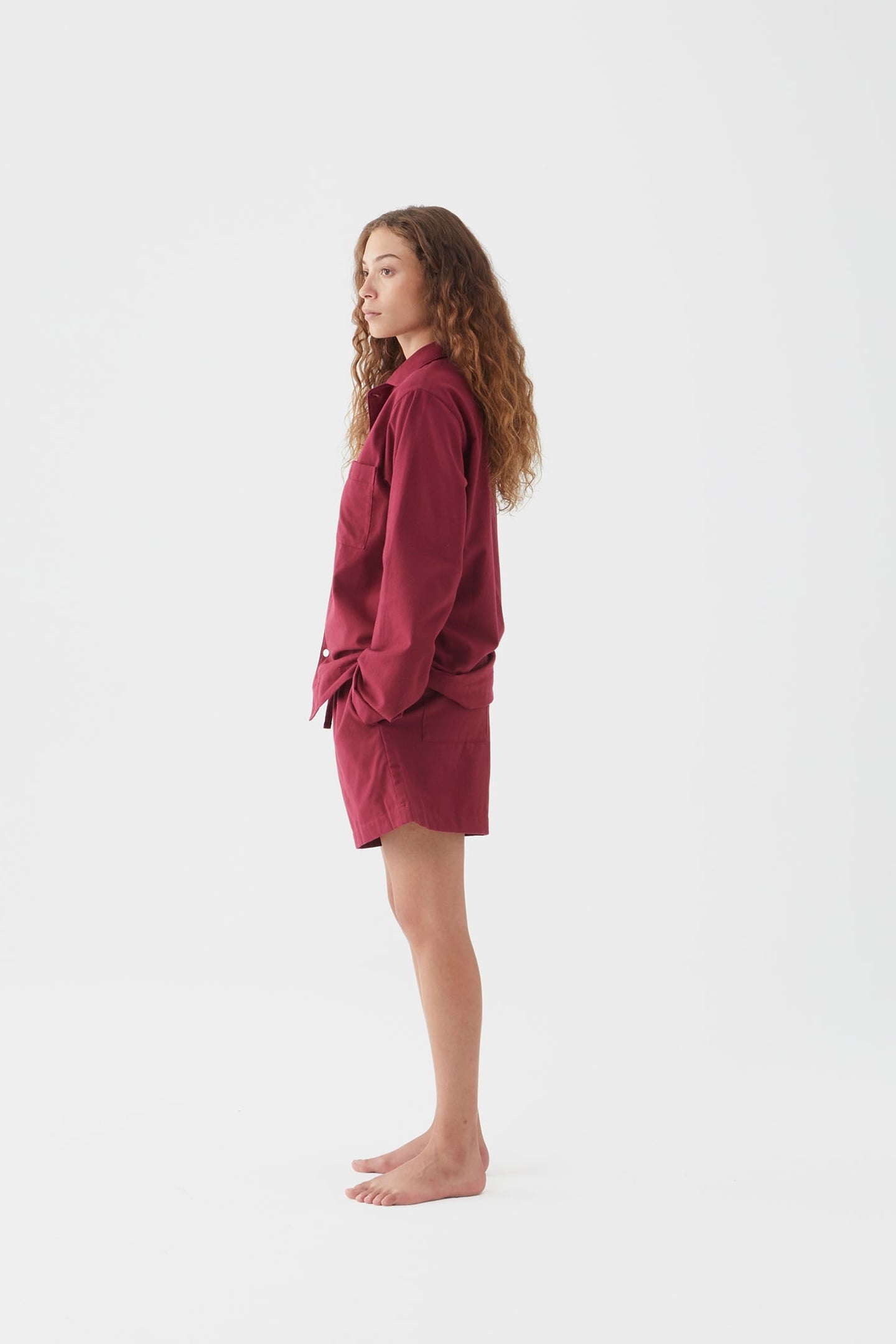 UNISEX FLANNEL, PYJAMAS SHORTS BEYOND RED 8