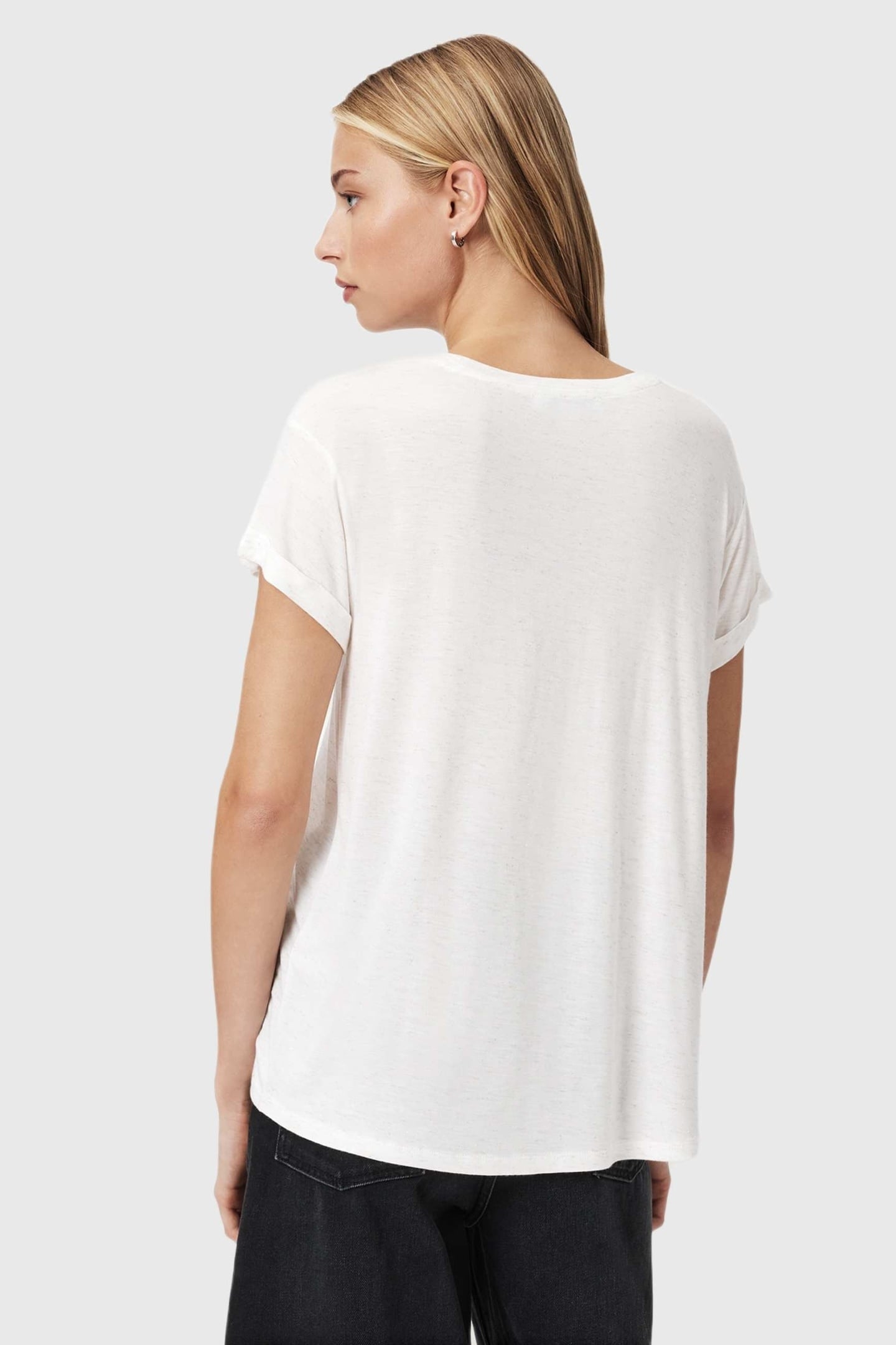 ANNA SHIMMER TEE STONE WHITE 5