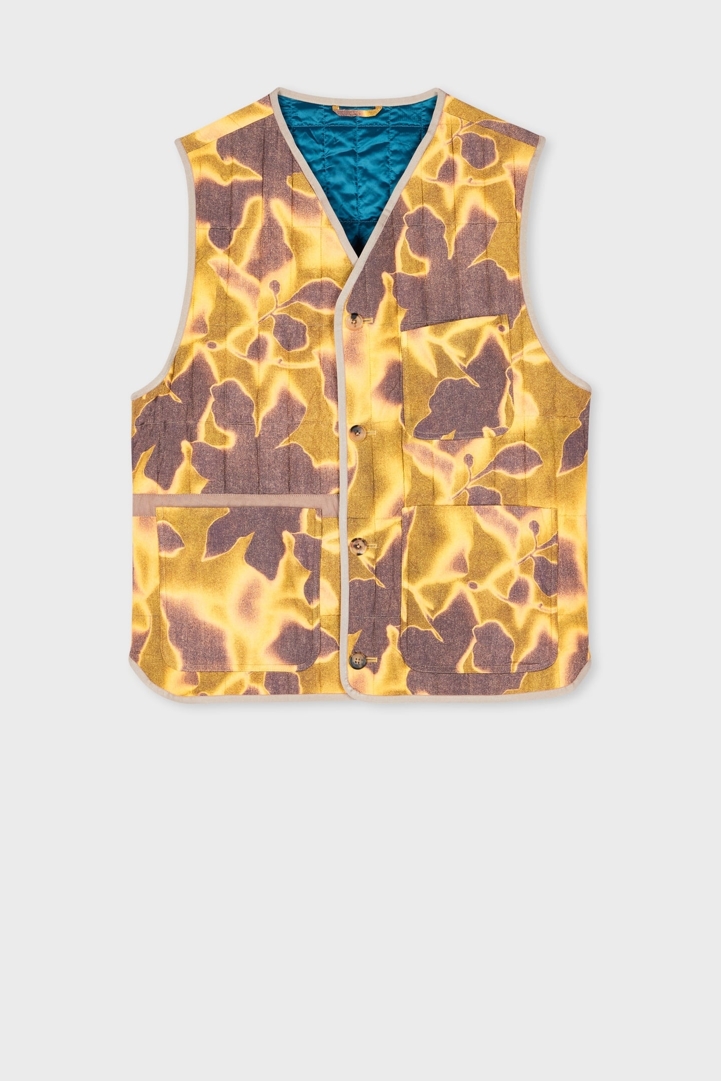 QUILTED GILET YELLOW 4