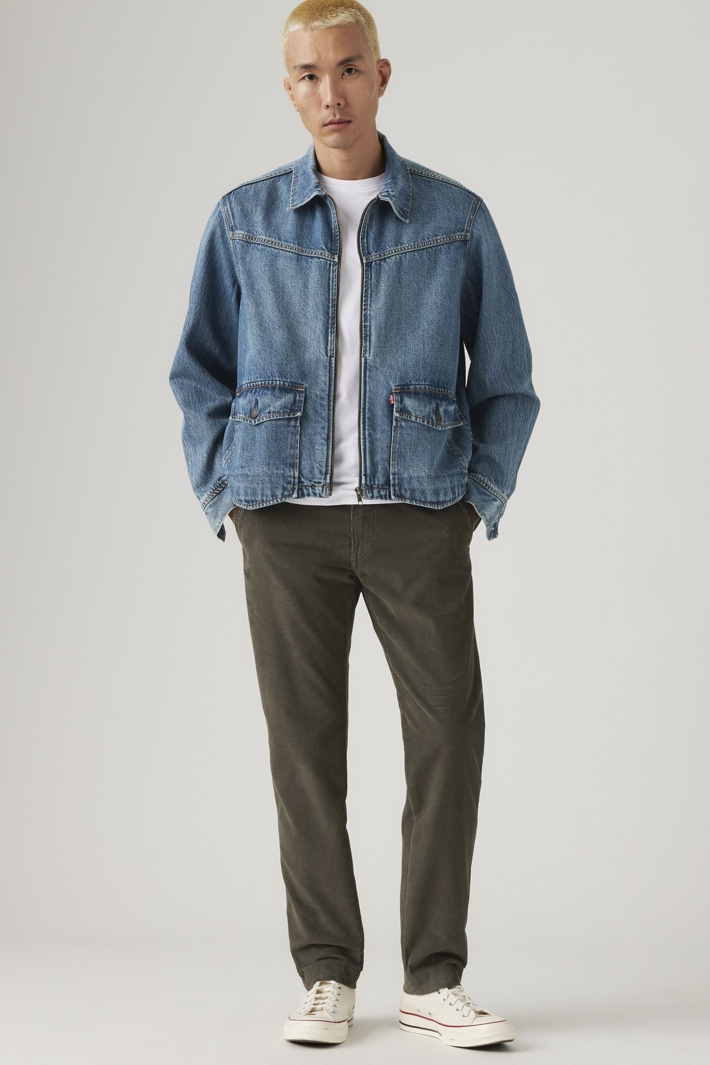 XX STANDARD TAPER CORDUROY CHINOS BROWN 2