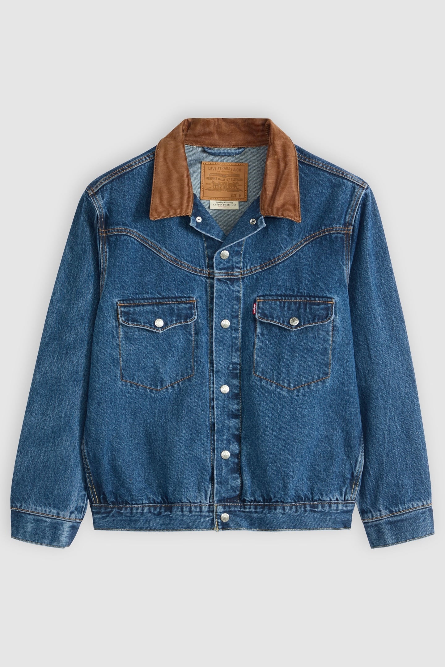 WESTERN SHORTHORN TRUCKER JACKET BLUE 4